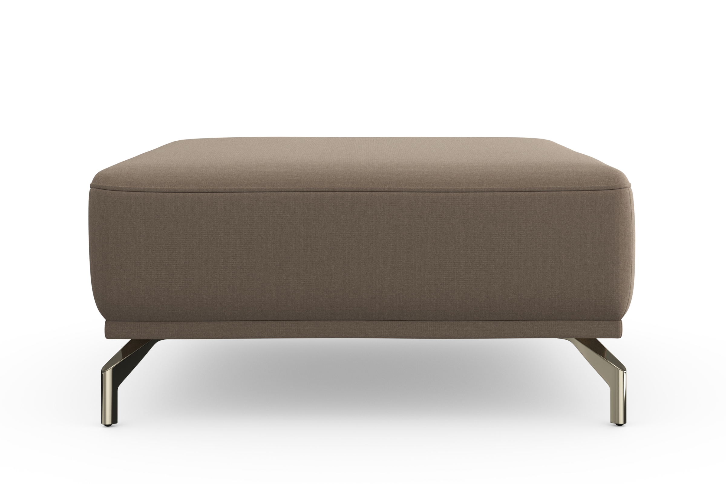 sit&more Hocker »Bailando«, mit Federkern und satinierten Nickelfüssen