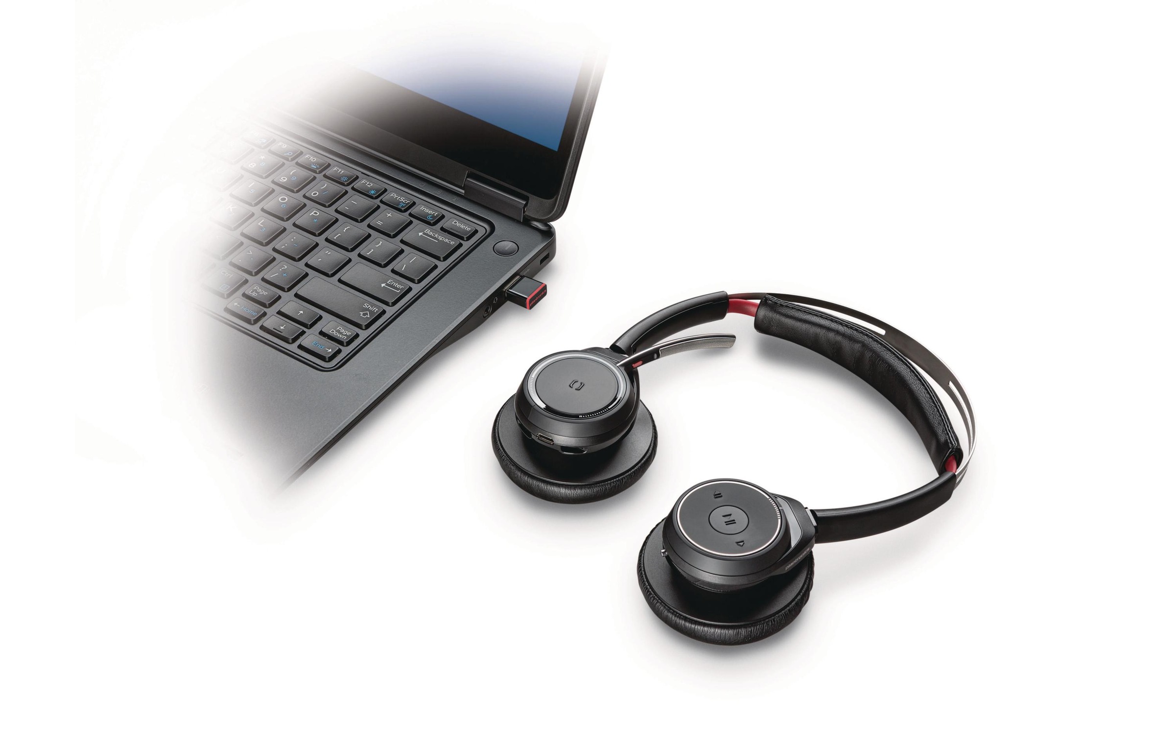 Plantronics Headset »Voyager Focus UC keine Ladestation«, Noise-Cancelling