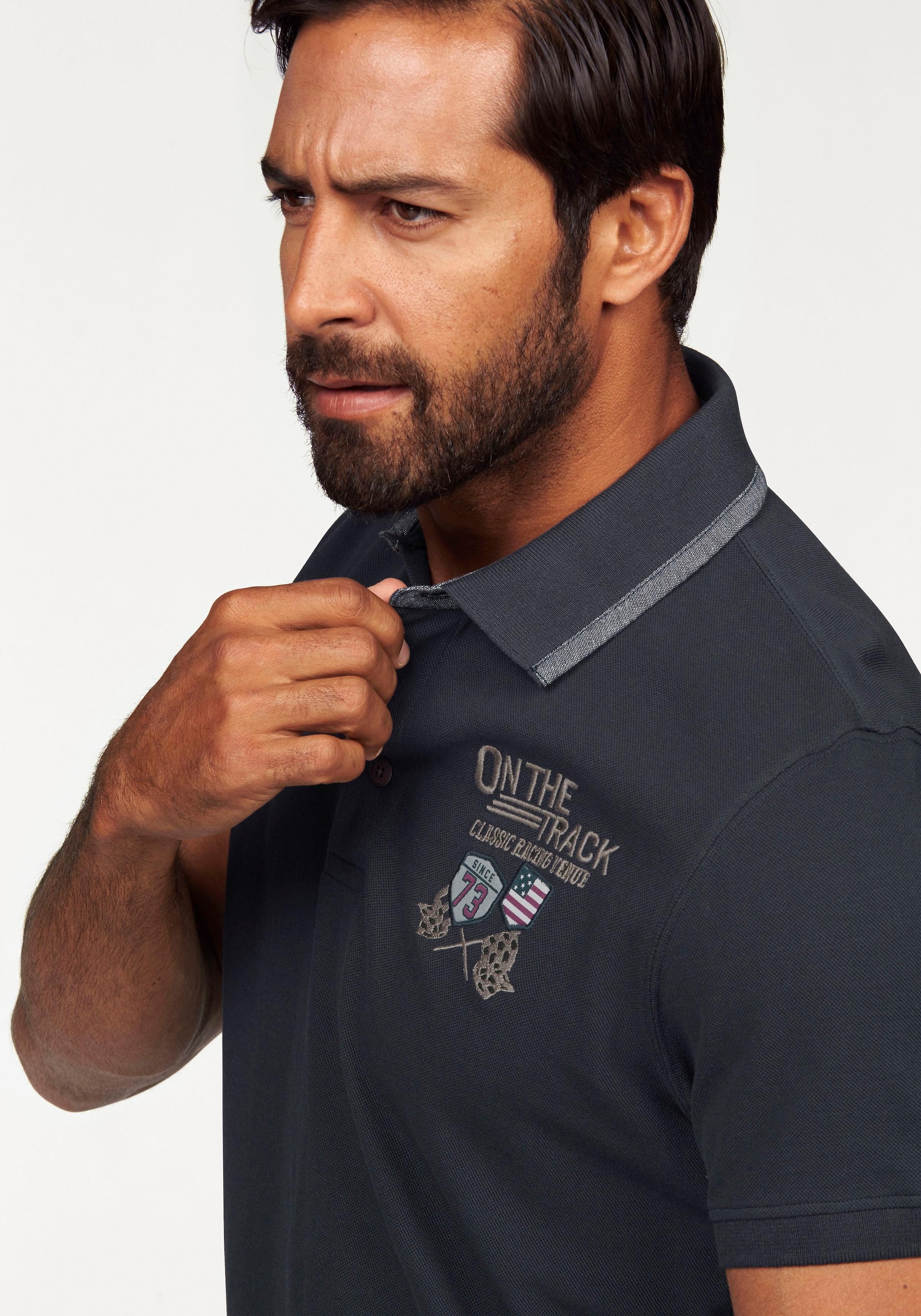 Arizona Poloshirt, in Piqué-Qualität und Bruststickerei
