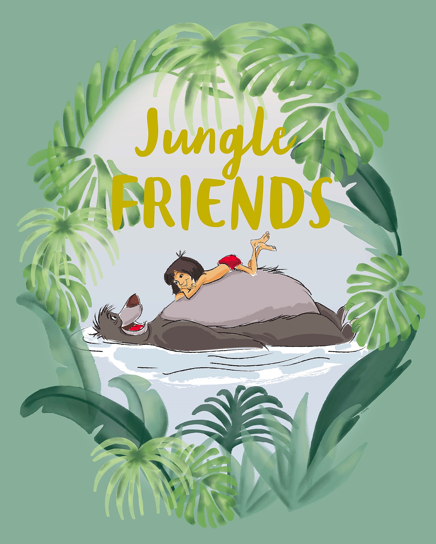 Komar Poster »Jungle Book Friends«, Disney, (1 St.), Kinderzimmer, Schlafzimmer, Wohnzimmer