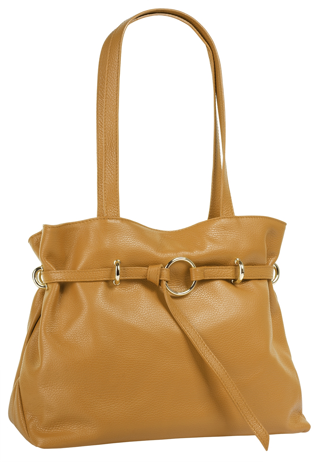 Samantha Look Henkeltasche, echt Leder, Made in Italy