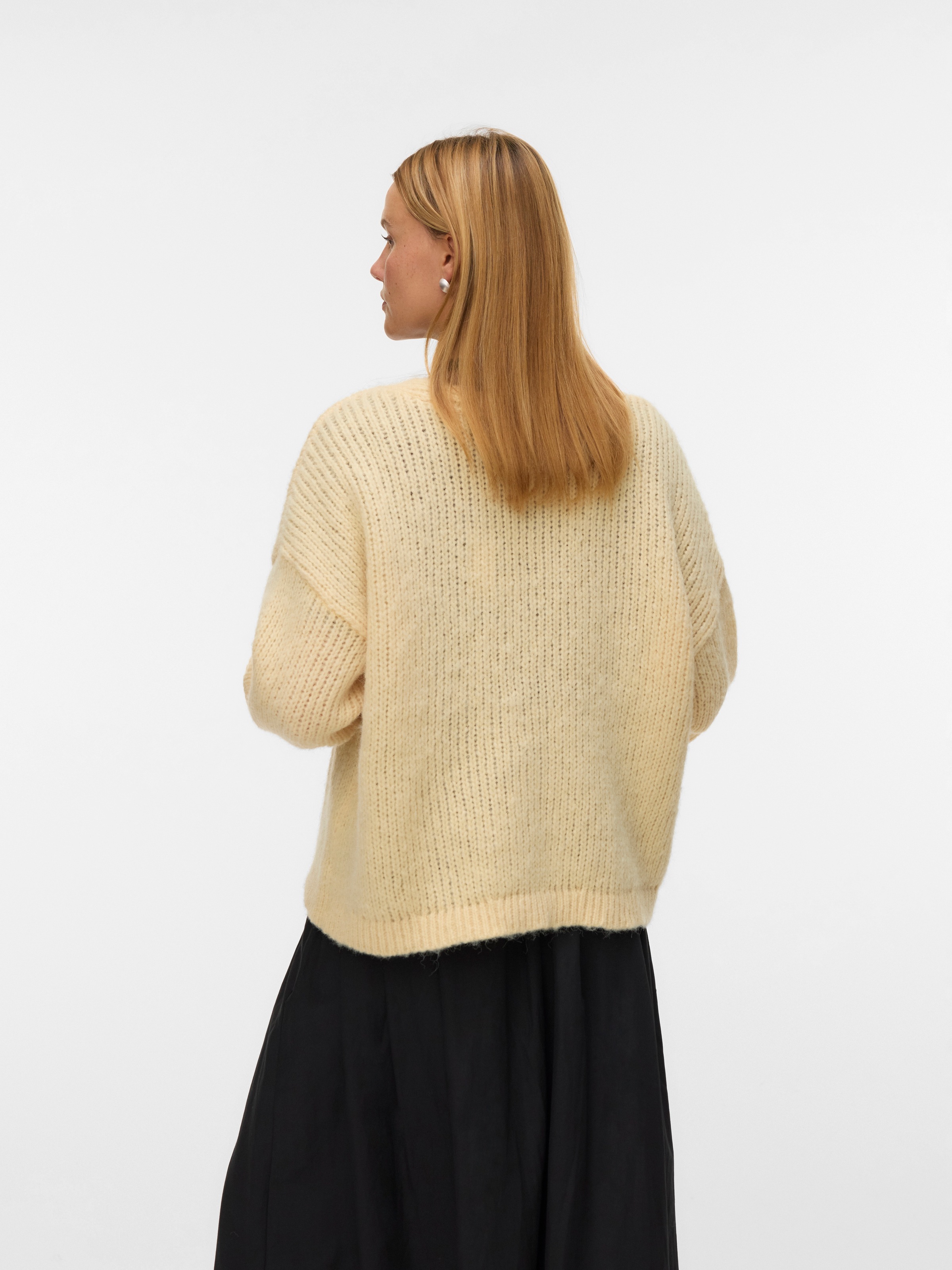 Vero Moda, Unisex, »VMMAYBE LS OPEN CARDIGAN GA REP«, flan, M, Gestrickter Cardigan von Vero Moda