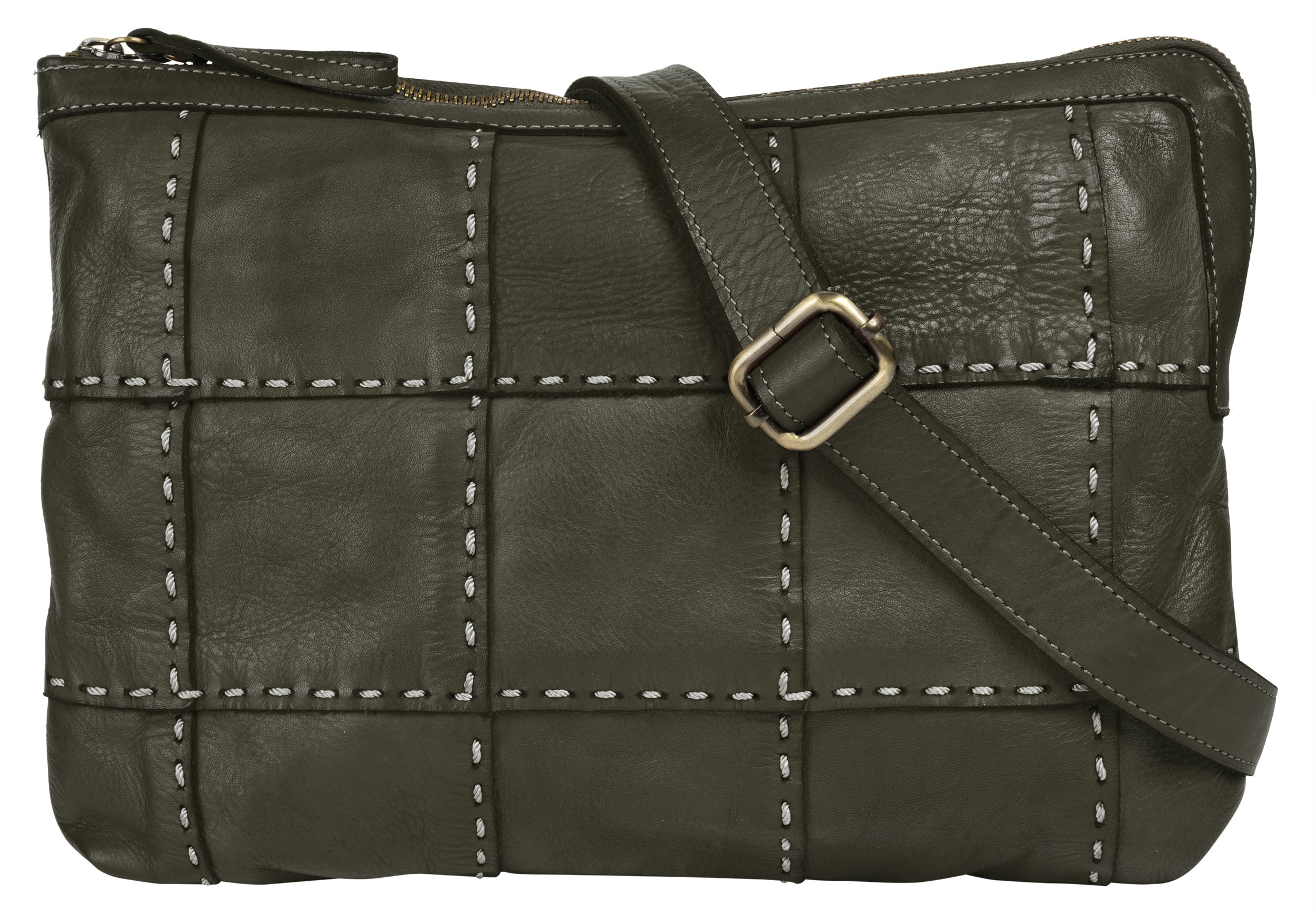 Samantha Look Umhängetasche echt Leder, Made in Italy