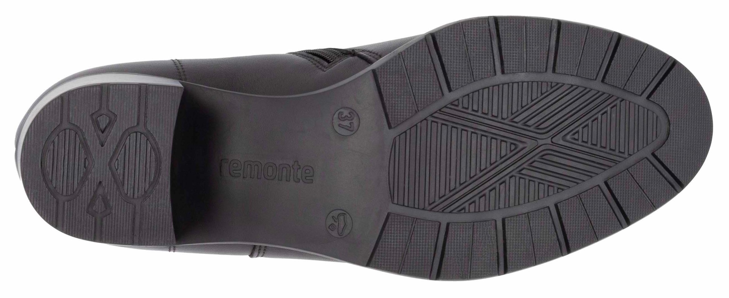 Remonte Stiefelette, Blockabsatz, Herbstmode, Businessschuh mit Innenreissverschluss
