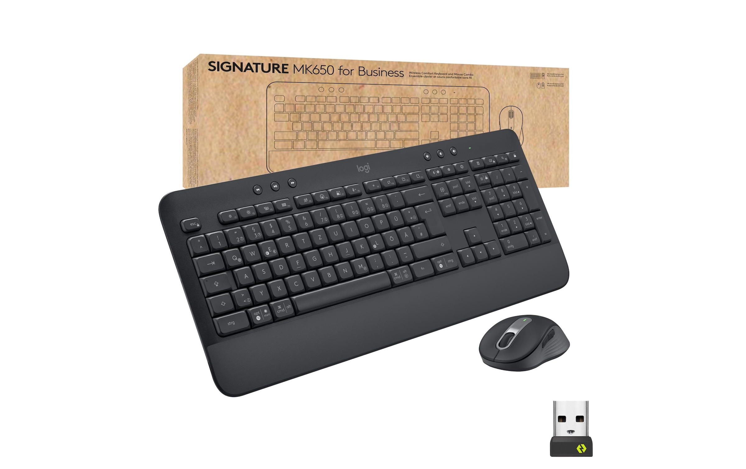 ➥ Logitech Tastatur- gleich for bestellen MK650 | Jelmoli-Versand Maus-Set und Business graphite« »Logitech