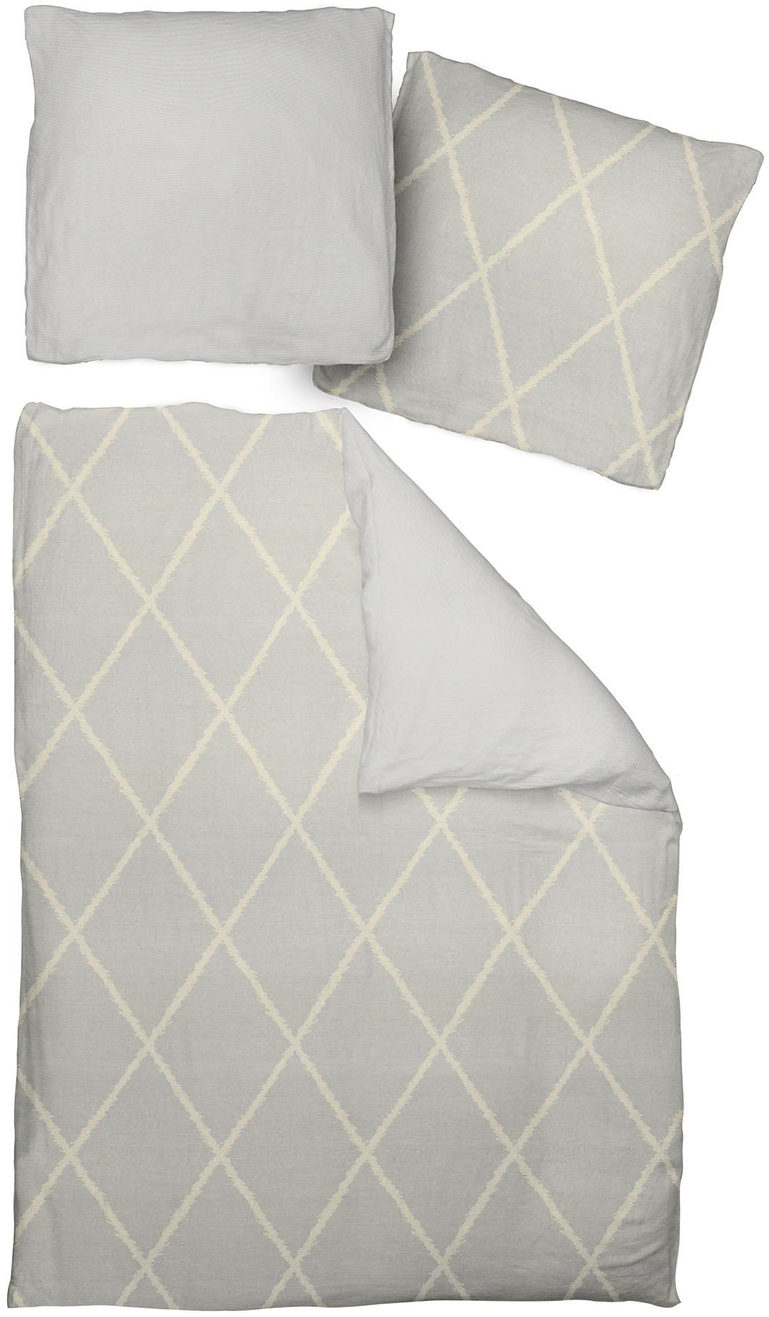 Adam Bettwäsche "Casket Valdelana light" 2 Stk. aus 100 % Bio-Baumwolle, 2 teilig - Bettwäsche Set