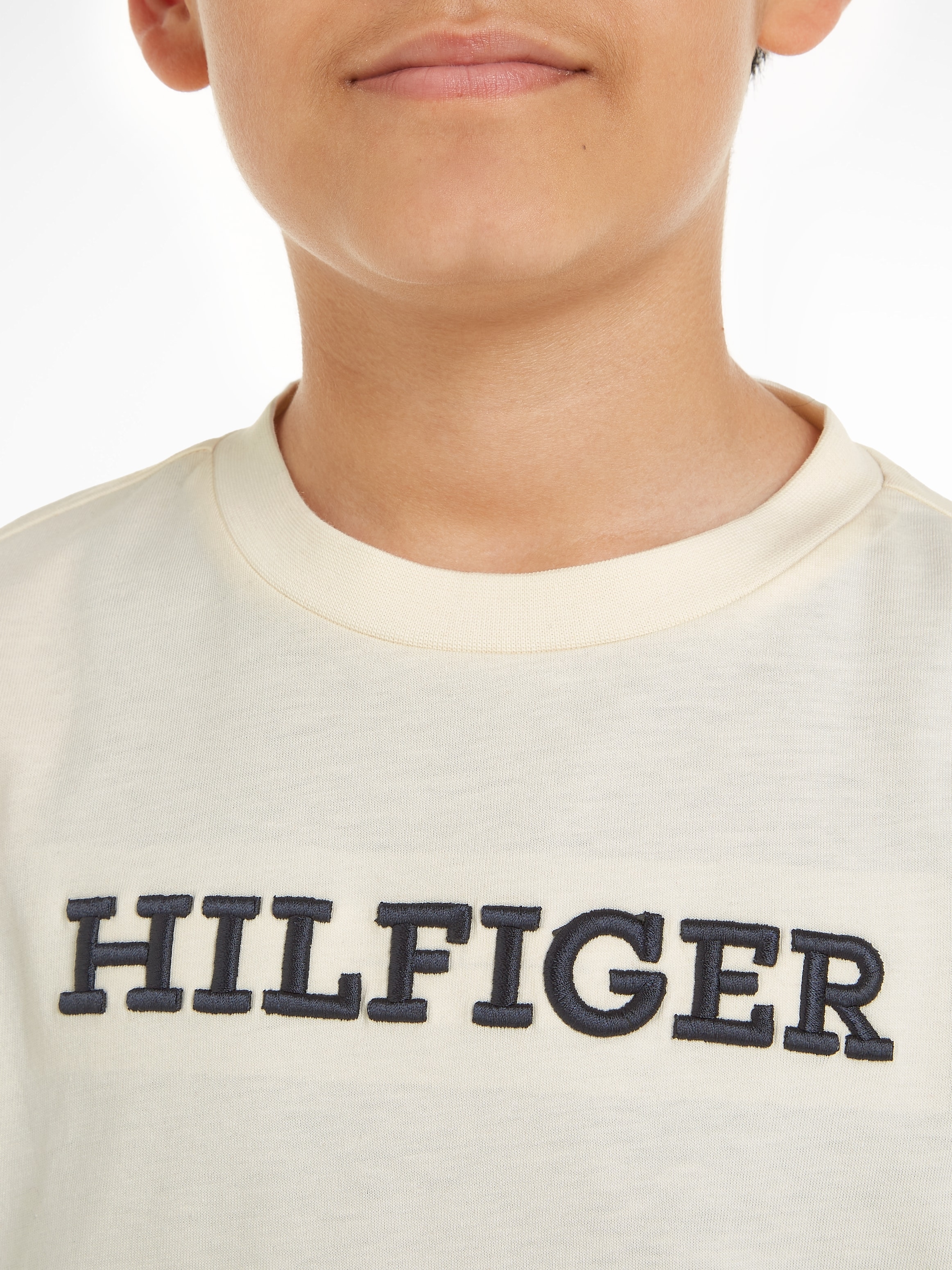 ✵ Tommy Hilfiger T-Shirt »U S/S«, günstig | grosser mit Logo-Stickerei MONOTYPE bestellen TEE Jelmoli-Versand