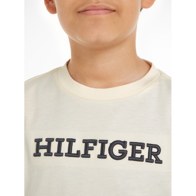 ✵ Tommy Hilfiger T-Shirt »U MONOTYPE TEE S/S«, mit grosser Logo-Stickerei  günstig bestellen | Jelmoli-Versand
