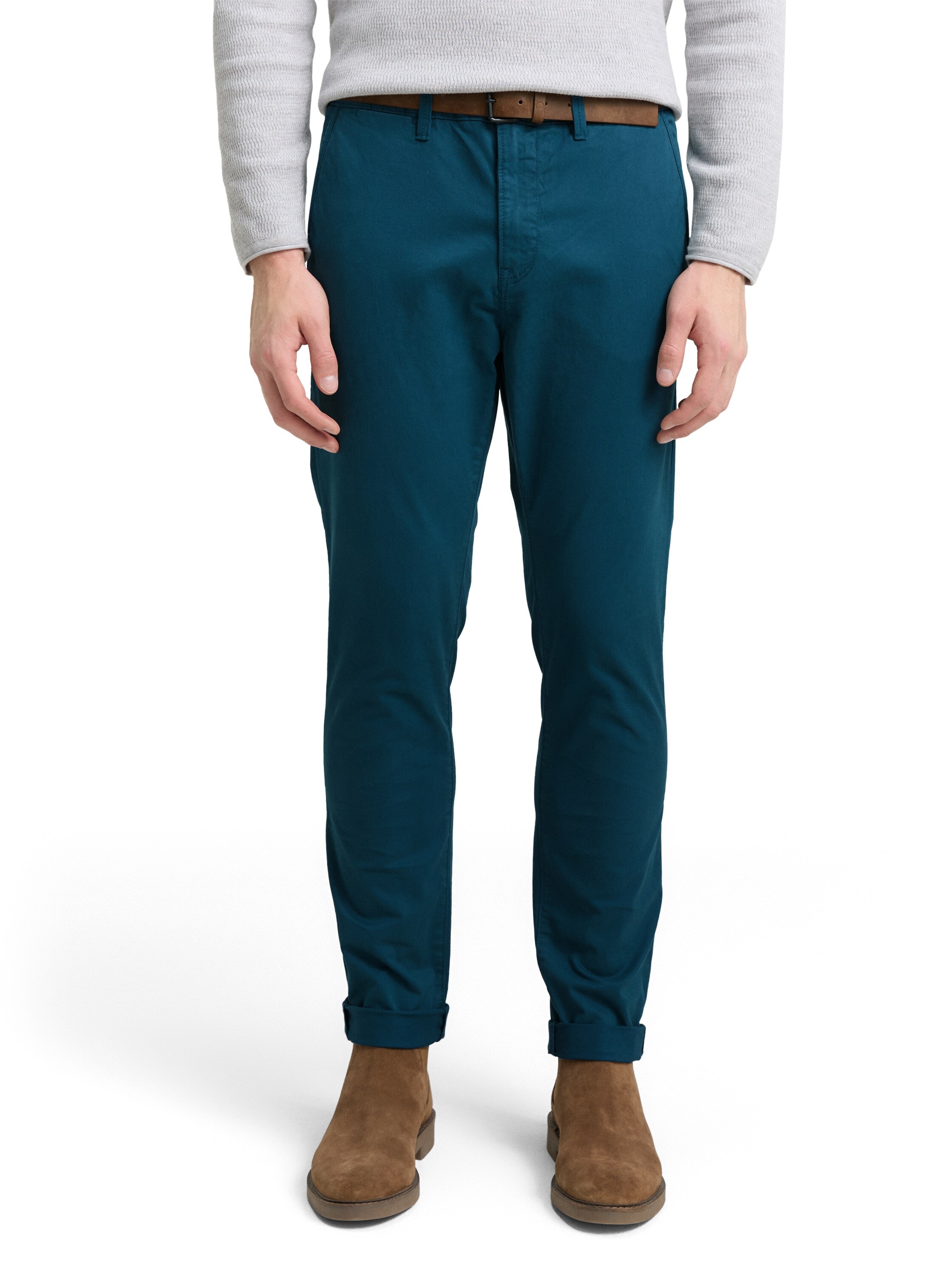 TOM TAILOR Denim Chinohose mit Gürtel