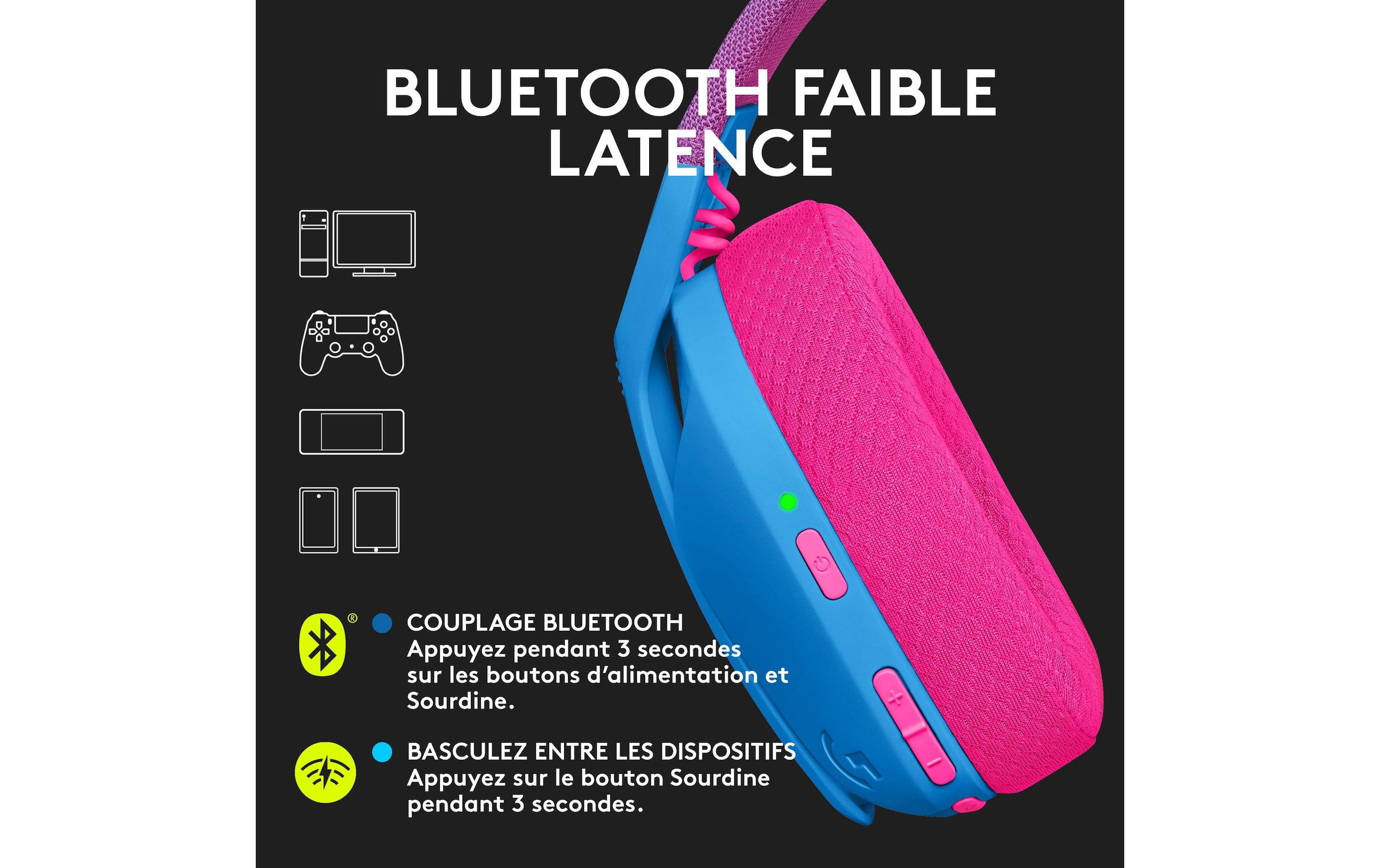 Logitech Headset »G435 Gaming Lights«