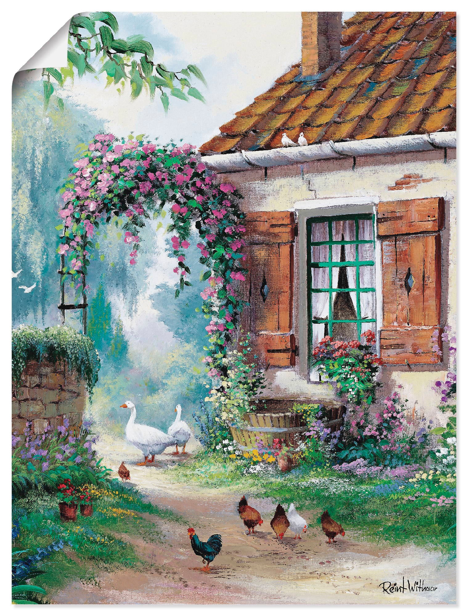 Artland Wandbild »Der Bauernhof«, Jelmoli-Versand (1 versch. | Leinwandbild, oder Grössen Garten, shoppen in als St.), Poster online Wandaufkleber