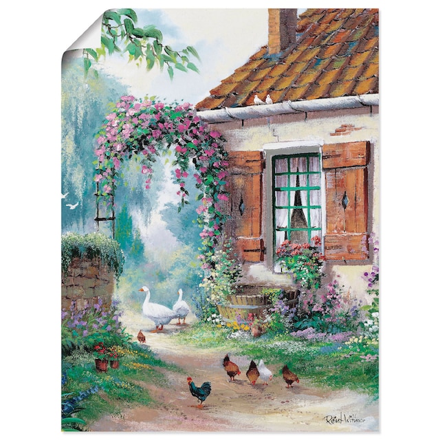 Artland Wandbild »Der Bauernhof«, Garten, (1 St.), als Leinwandbild,  Wandaufkleber oder Poster in versch. Grössen online shoppen |  Jelmoli-Versand