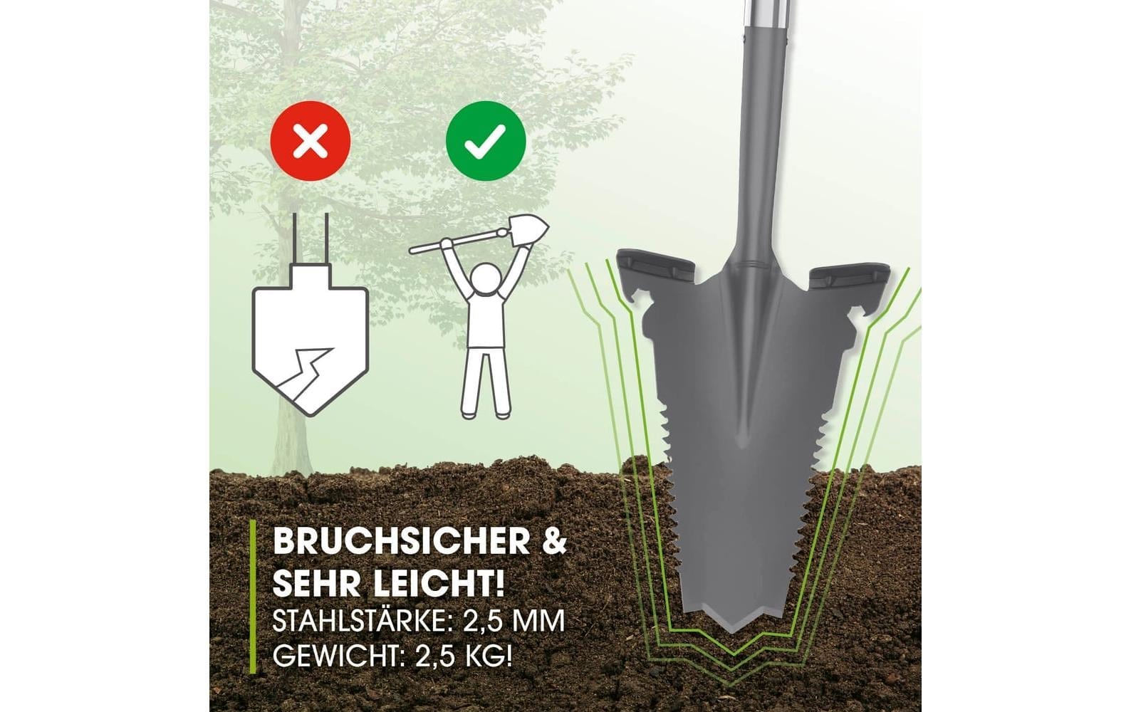 EASYmaxx Spaten »114 cm«