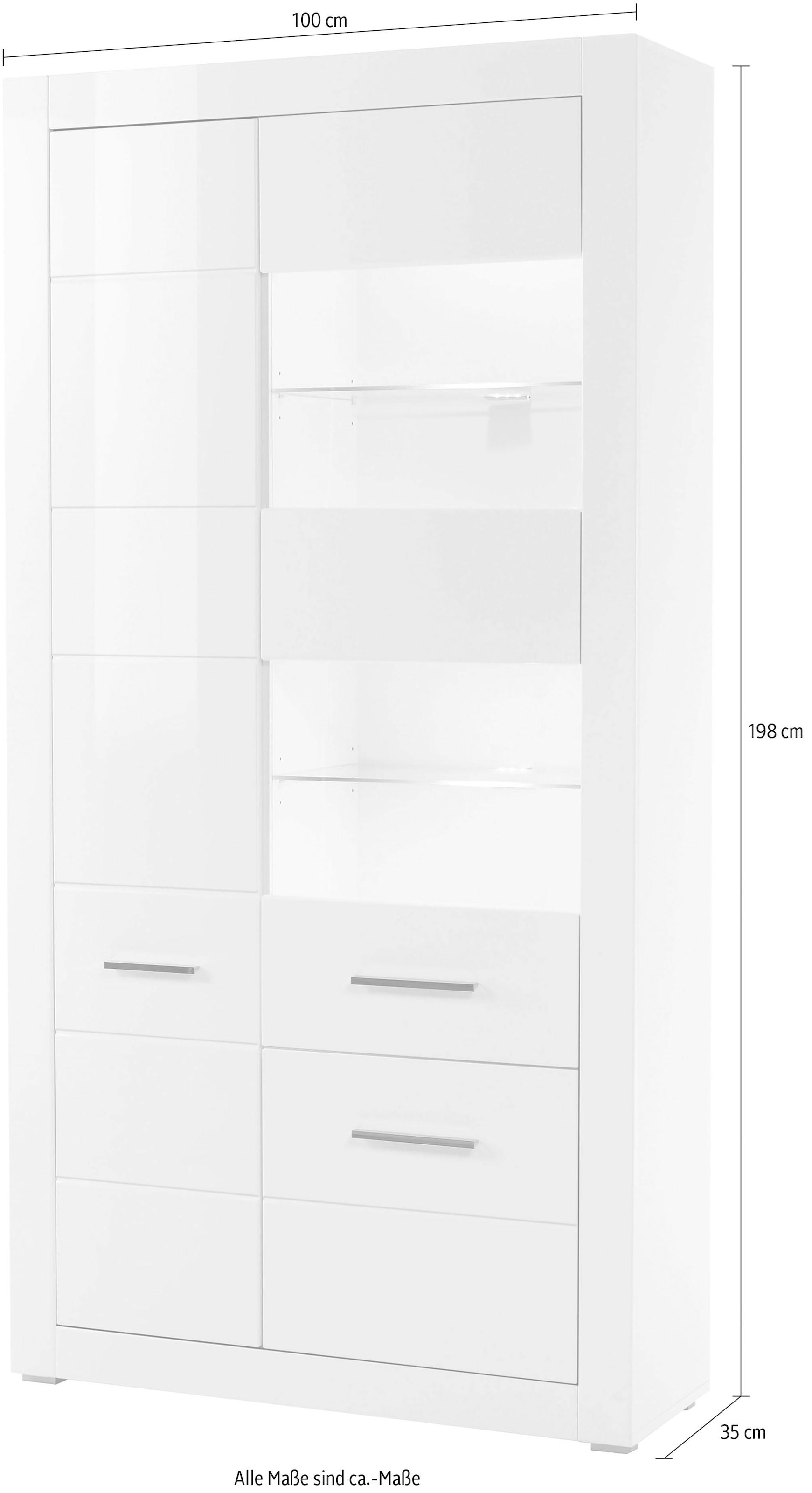 Shop »BIANCO«, 198 Höhe im cm ❤ INOSIGN Jelmoli-Online Vitrine ordern