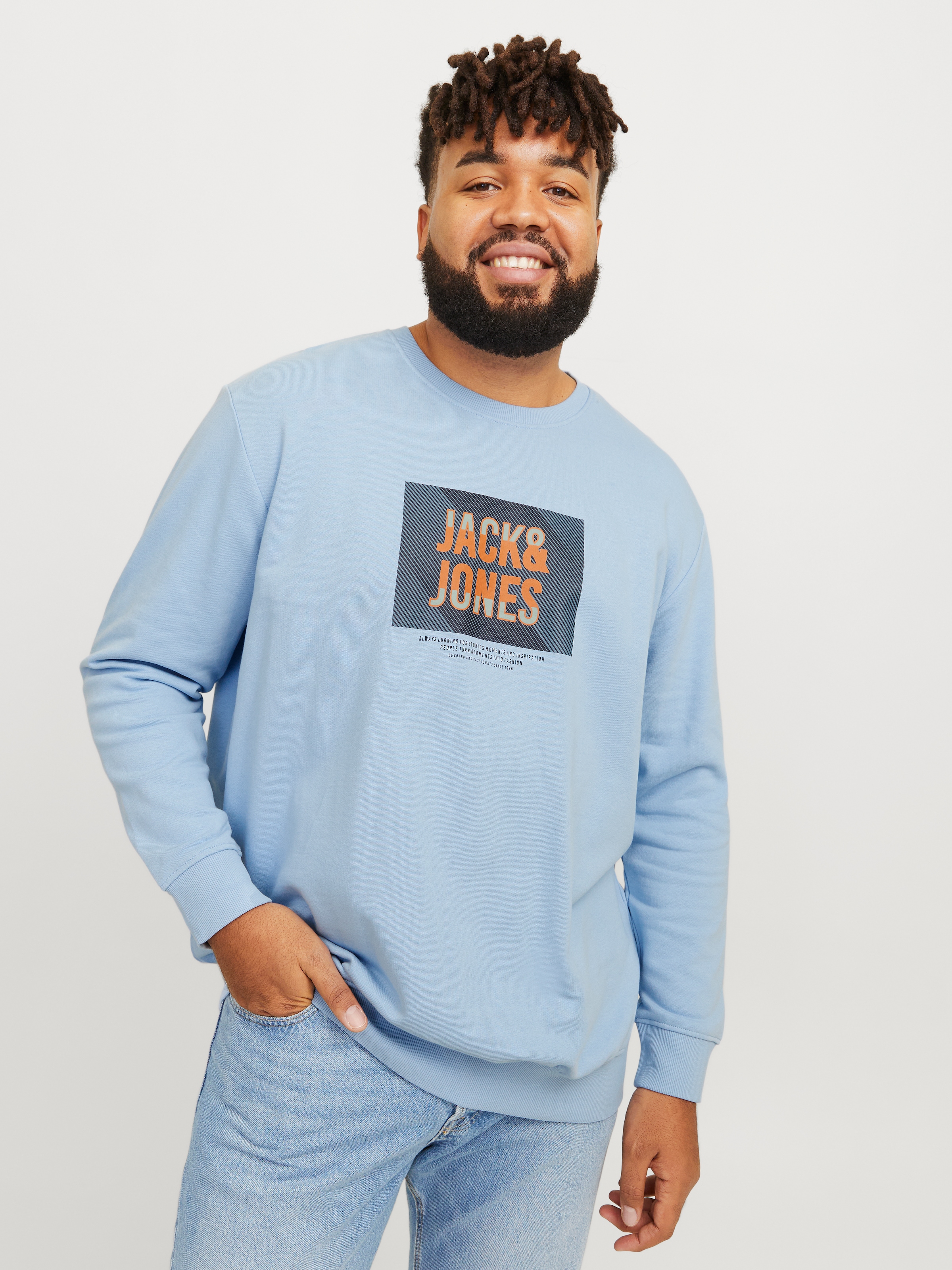 Jack & Jones PlusSize Sweatshirt »JJHUDSON SWEAT CREW NECK PLS«