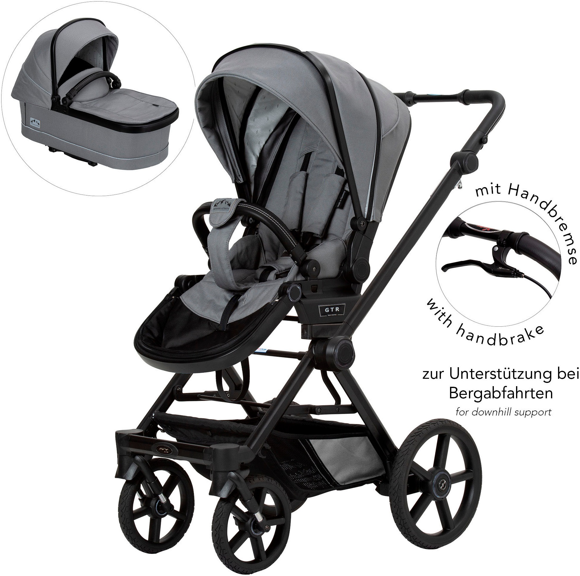 Hartan Kombi-Kinderwagen »Ivy GTR Outdoor Handbremse« 22 kg Made in Germany