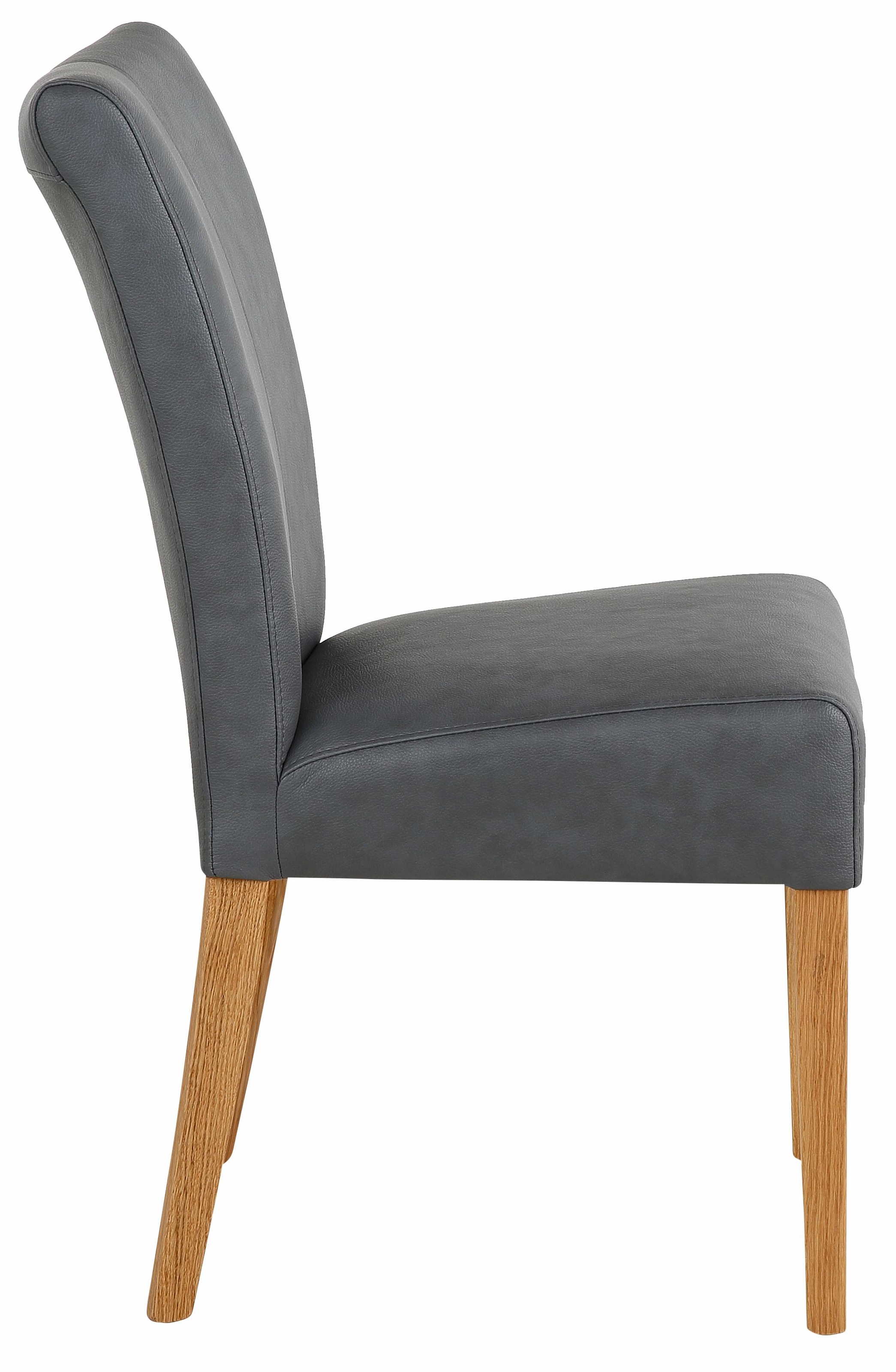 Home affaire Esszimmerstuhl »Queen Polsterstuhl BESTSELLER«, (Set), 6 St., Kunstleder, verschiedene Bezüge, Gestell Massivholz