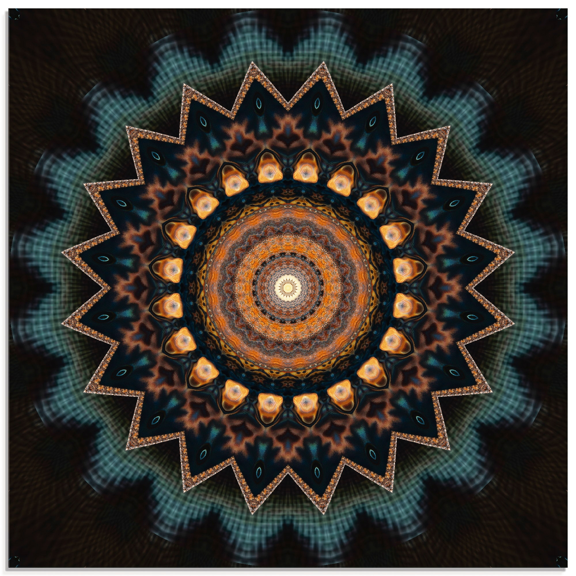 Artland Glasbild »Mandala kosmisches Bewusstsein«, Muster, (1 St.), in verschiedenen Grössen