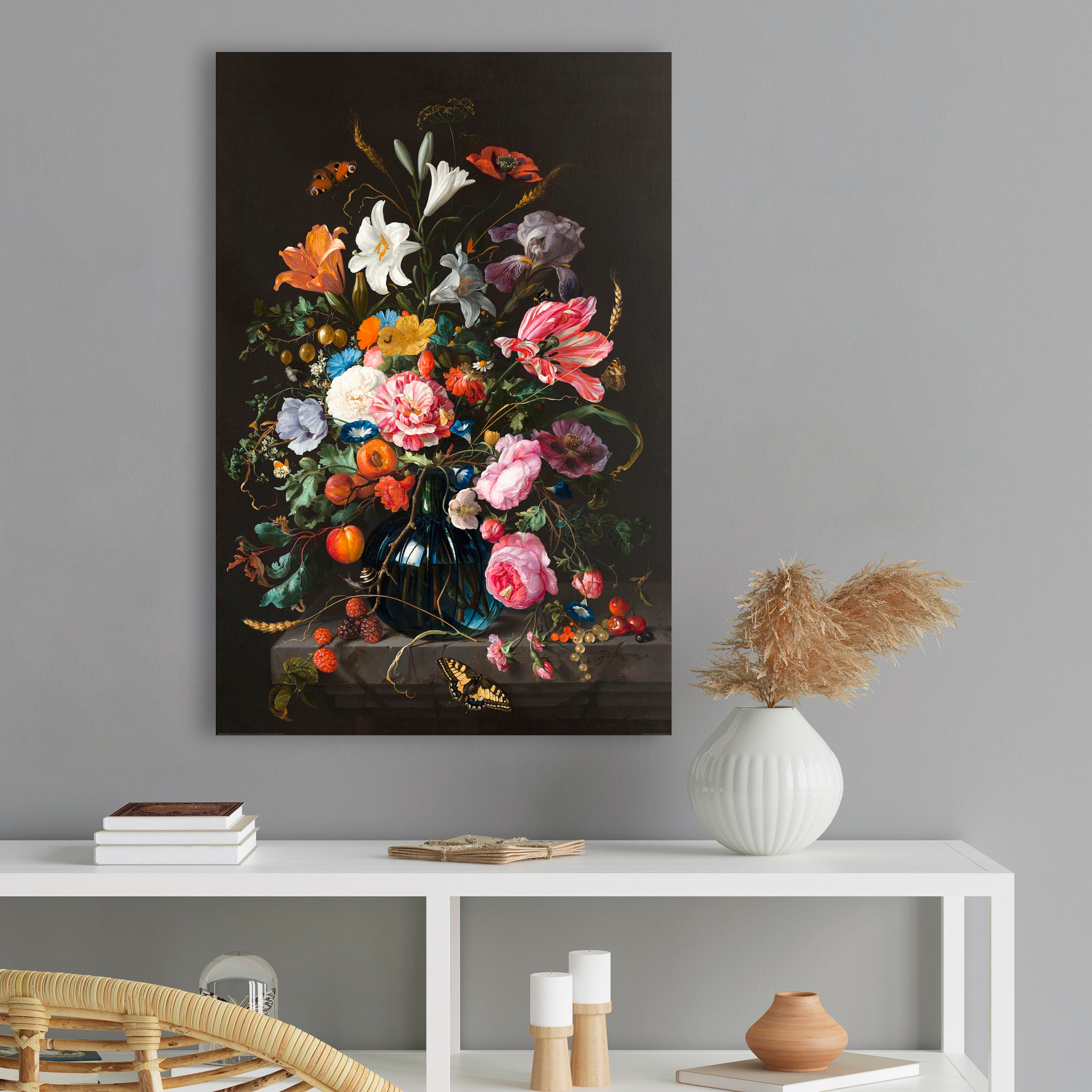 ❤ Reinders! Holzbild »Stilleben Blumen in Vase Jan Davidsz de Heem«, (1 St.)  kaufen im Jelmoli-Online Shop | Kunstdrucke