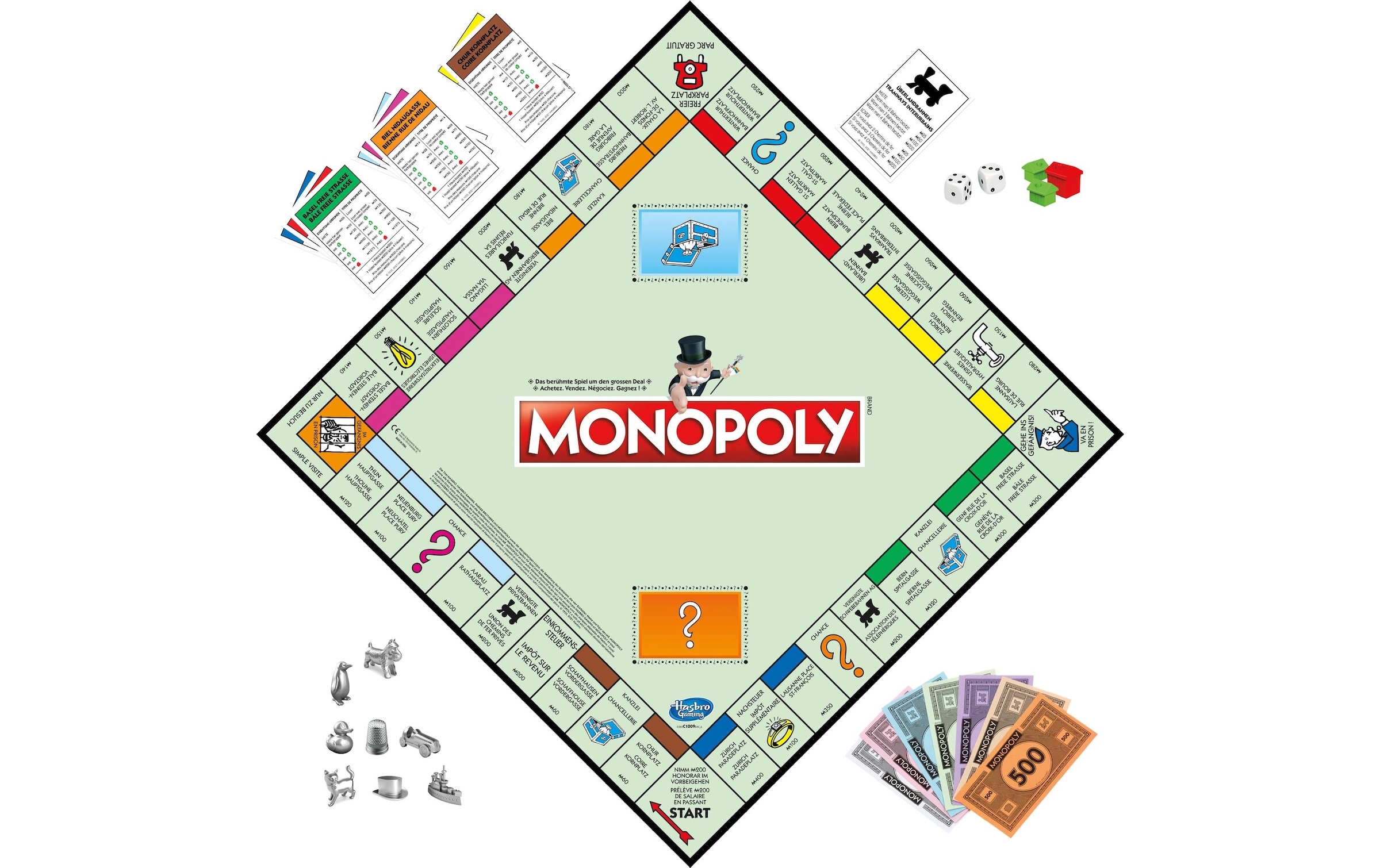 Hasbro Spiel »Monopoly Swiss Edition (DE/FR/IT)«