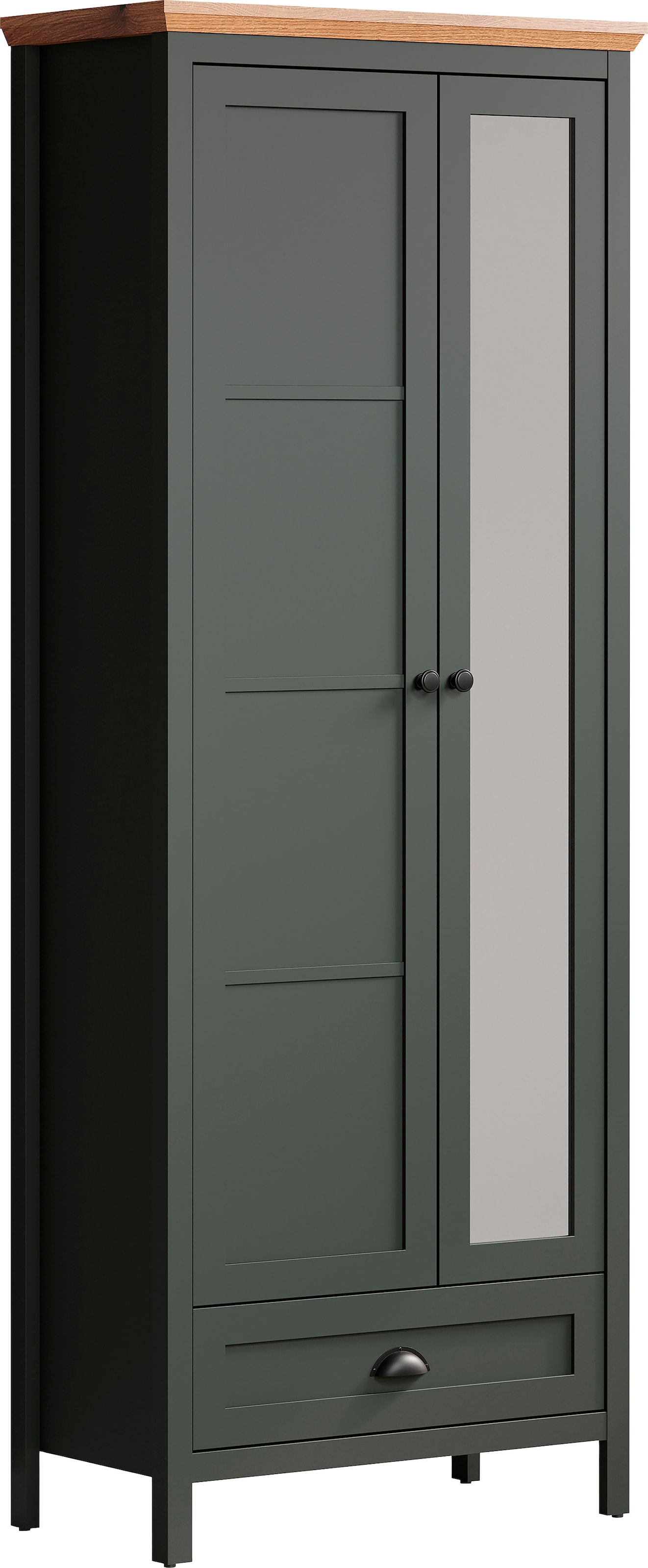 Home affaire Garderobenschrank »Vienna«, (1 St.), Kleiderschrank mit ausziehbarer Kleiderstange - (B/T/H) 77/39/198 cm