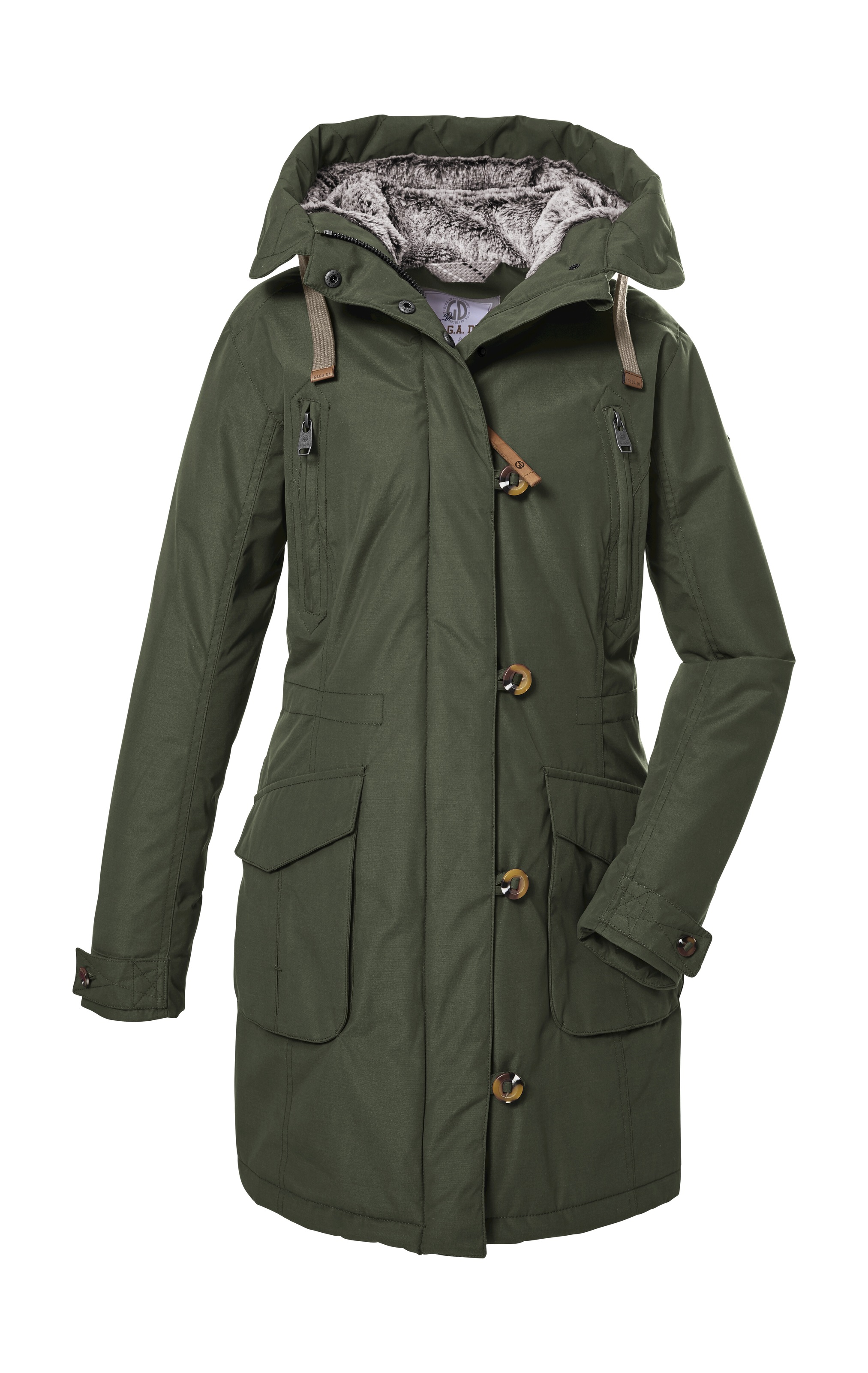 G.I.G.A. DX by killtec Parka »GW 44 WMN PRK« wasserabweisend, winddicht, verstellbare Kapuze, Fleece-Futter