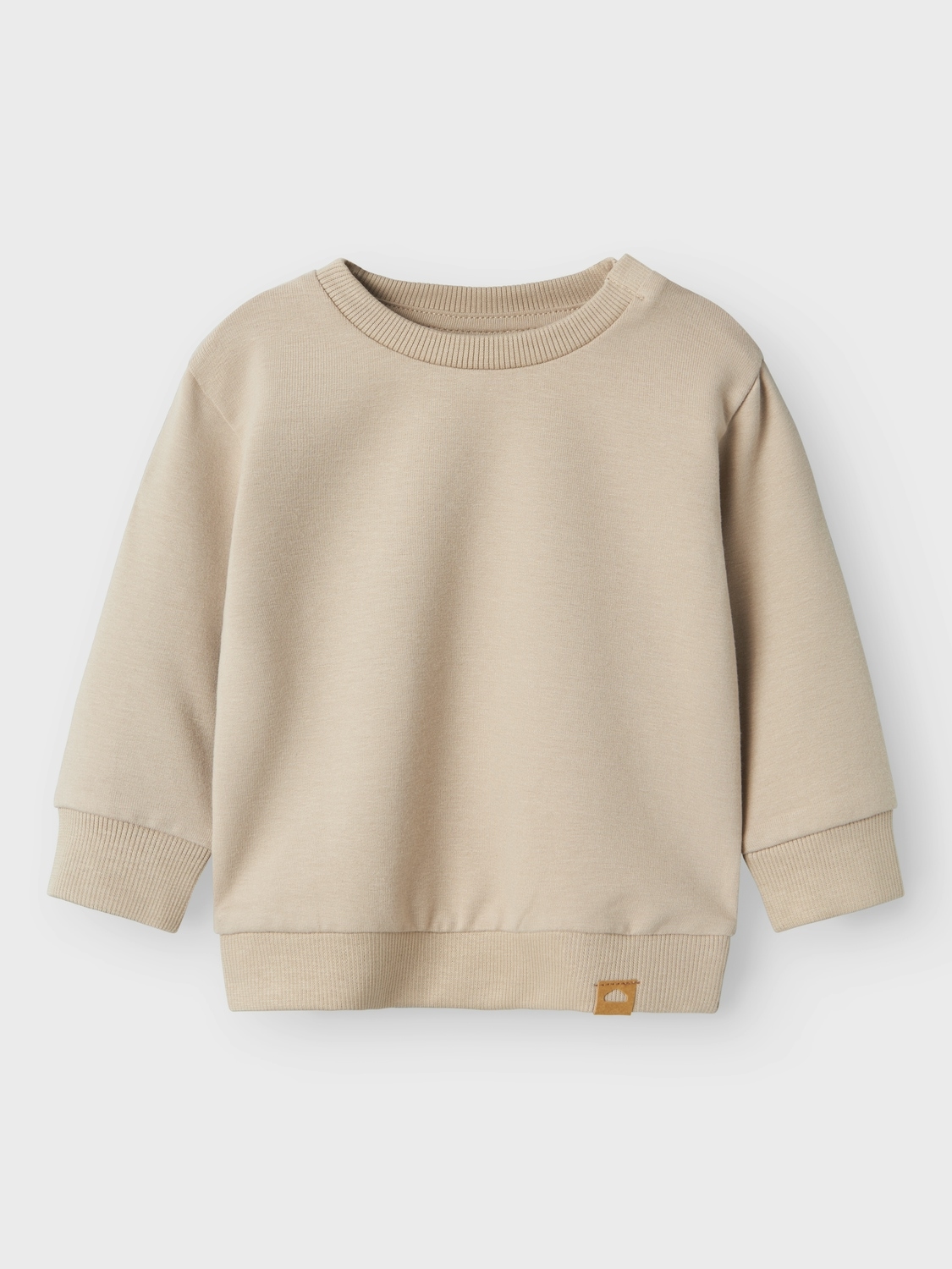Name It Sweatshirt »NBNTAKKI für Mädchen und Jungen mit Druckknopf und Stretch«, unifarben, casual, regular fit, Baumwollmix, Rundhals