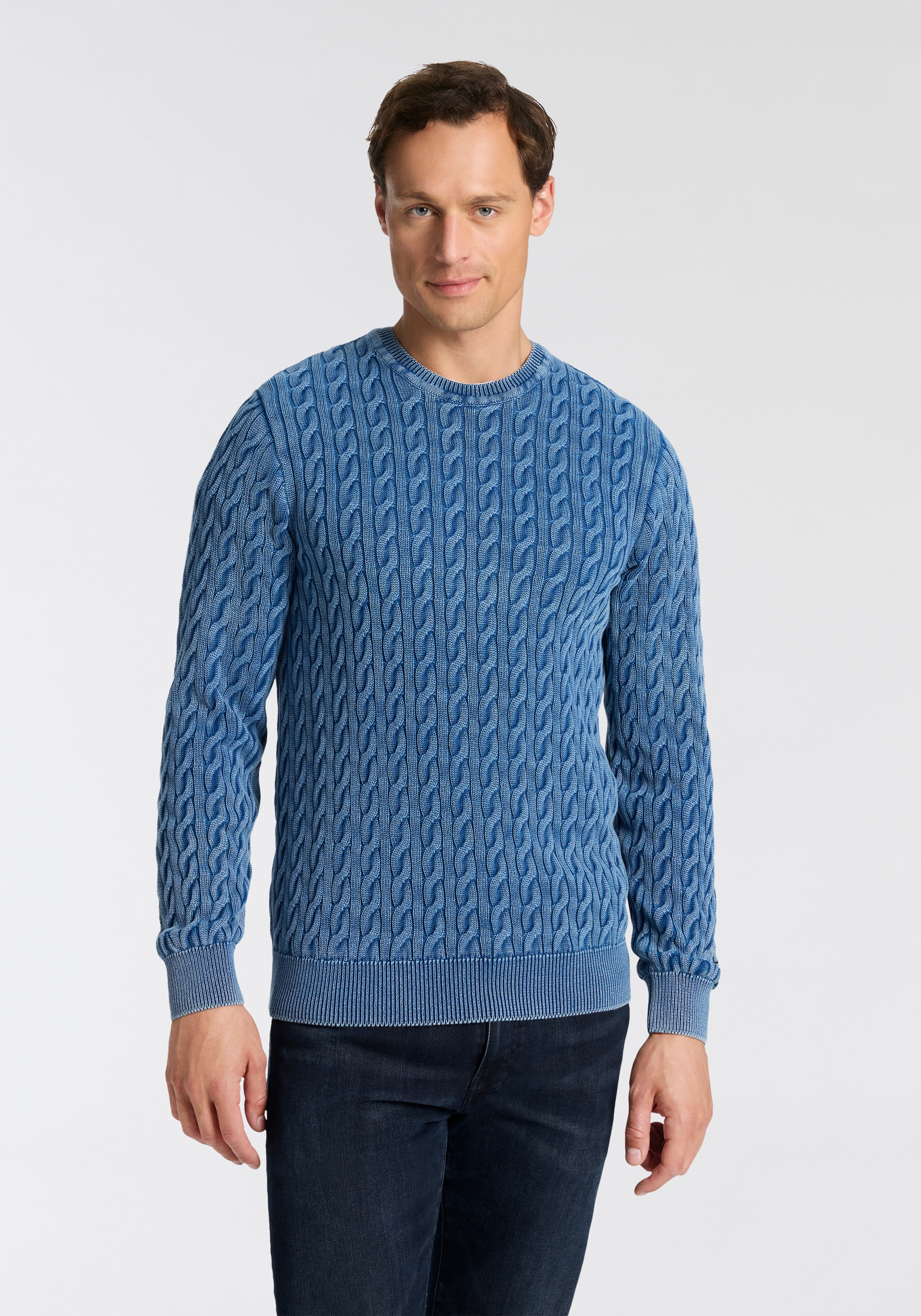 Levi's® Rundhalspullover »LV PRESIDIO« mit Zopfmuster