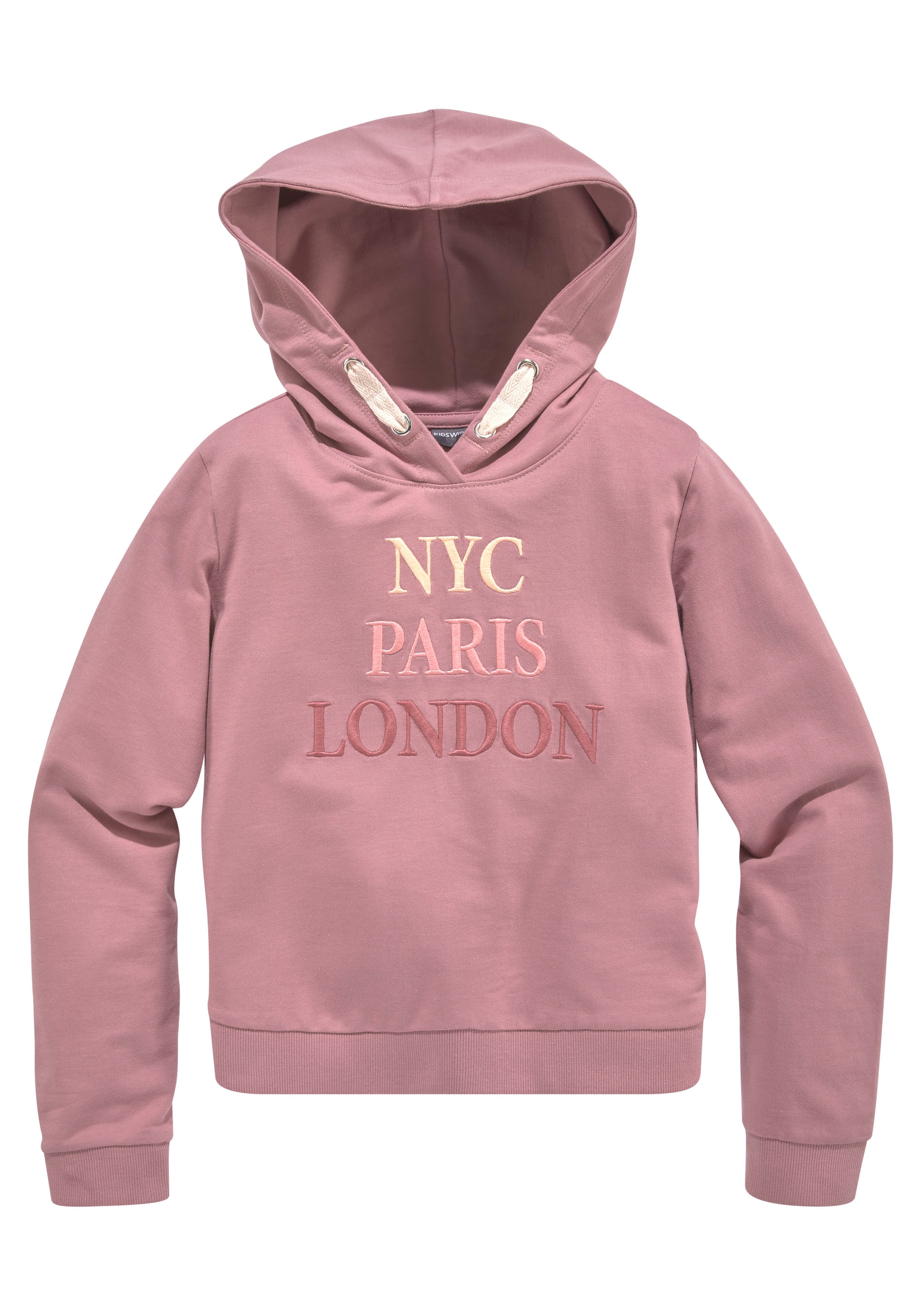 Kapuzensweatshirt | KIDSWORLD London«, »NYC mit günstig ordern Jelmoli-Versand ✵ Paris Stickerei