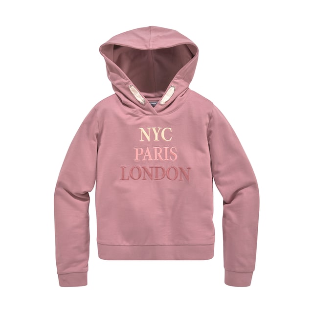 ✵ KIDSWORLD Kapuzensweatshirt »NYC Paris London«, mit Stickerei günstig  ordern | Jelmoli-Versand