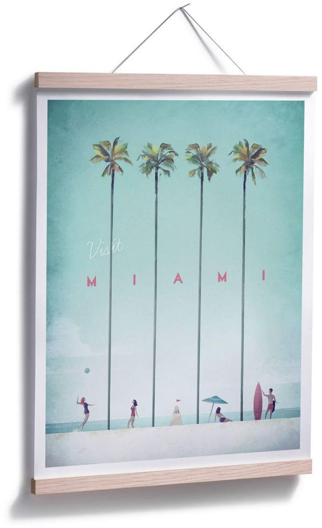 Miami Wall-Art (1 | Poster, Urlaub Wandbild, Jelmoli-Versand bestellen Wandposter St.), Strand, online Strand«, Bild, Poster »Palmen