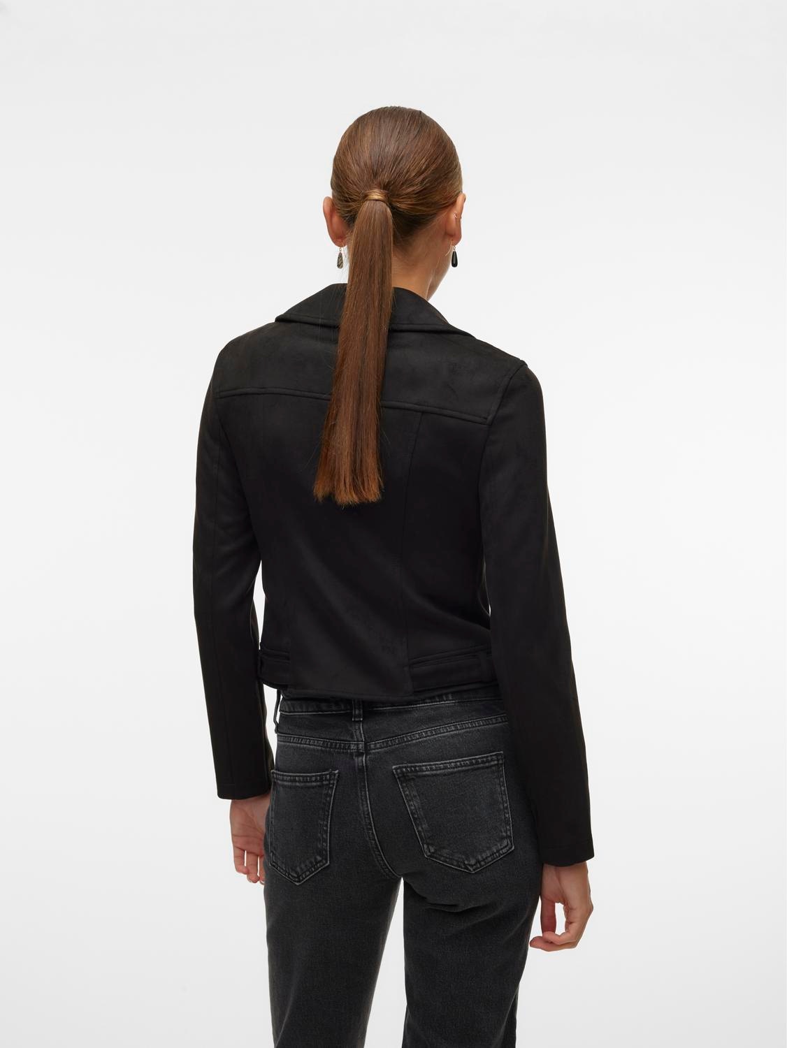 Vero Moda Lederimitatjacke »VMJOSE SHORT FAUX SUEDE JACKET GA NOOS«, mit asymetrischem Reissverschluss