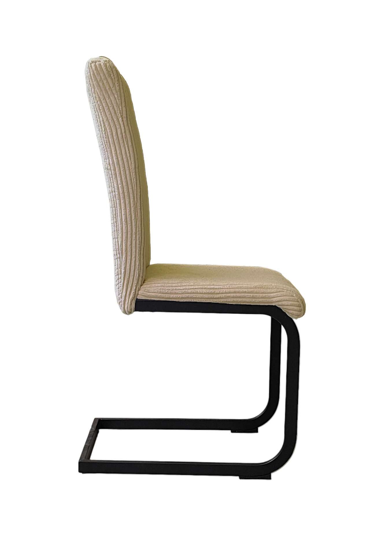 Home affaire Freischwinger »Oliver«, (Set), 2 St., Cord, Stuhl belastbar bis 120 Kg