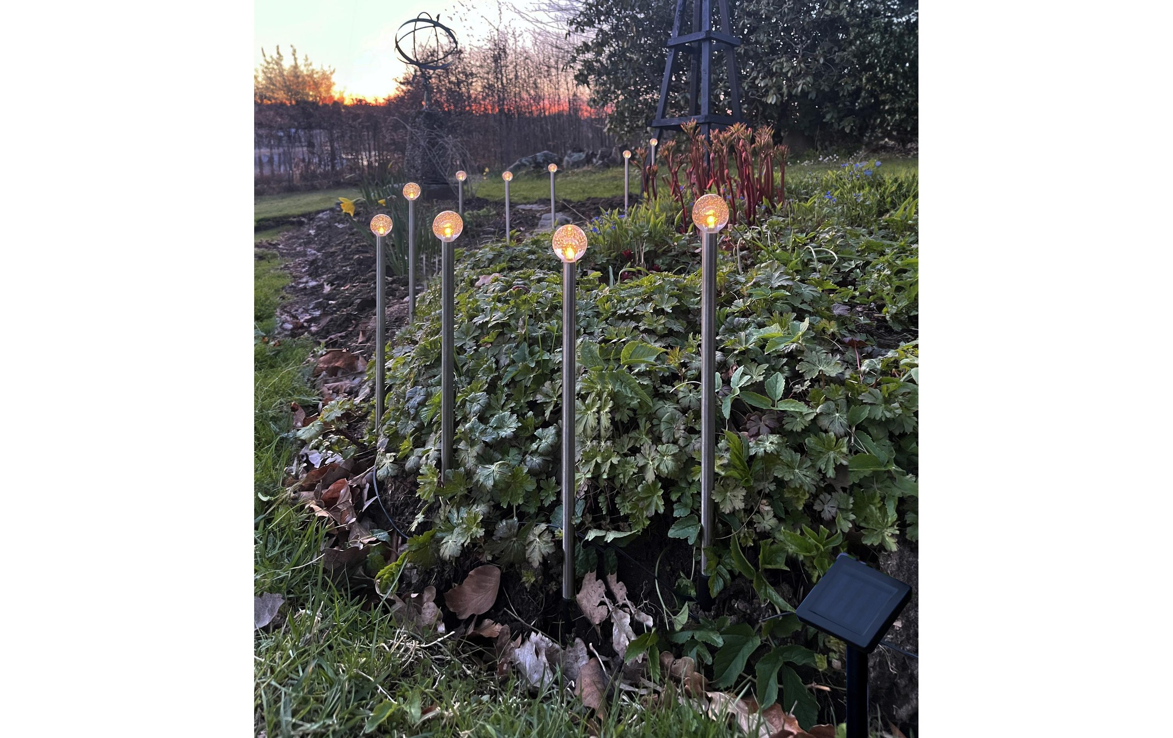 Parforce Traditional Hunting LED Solarleuchte »Bubbly 10-PIN Warmweiss«
