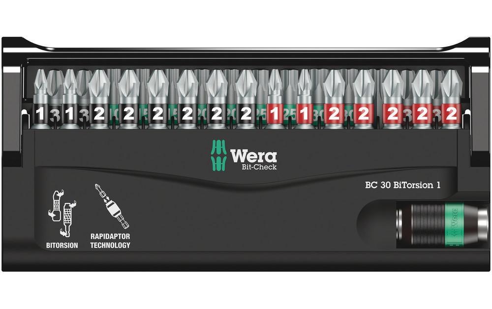 Wera Bit-Set »Bit-Check 30 BiTorsion«, (30 St.)