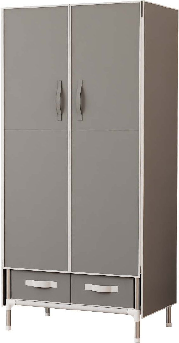 INOSIGN Kleiderschrank »Stockholm Stoffkleiderschrank Bestseller in diversen Ausführungen« Stabiler Schrank mit Türen und Schubladen in vielen Breiten, Schlafzimmer Garderobe Schrank Stoffkleiderschrank mit viel Stauraum
