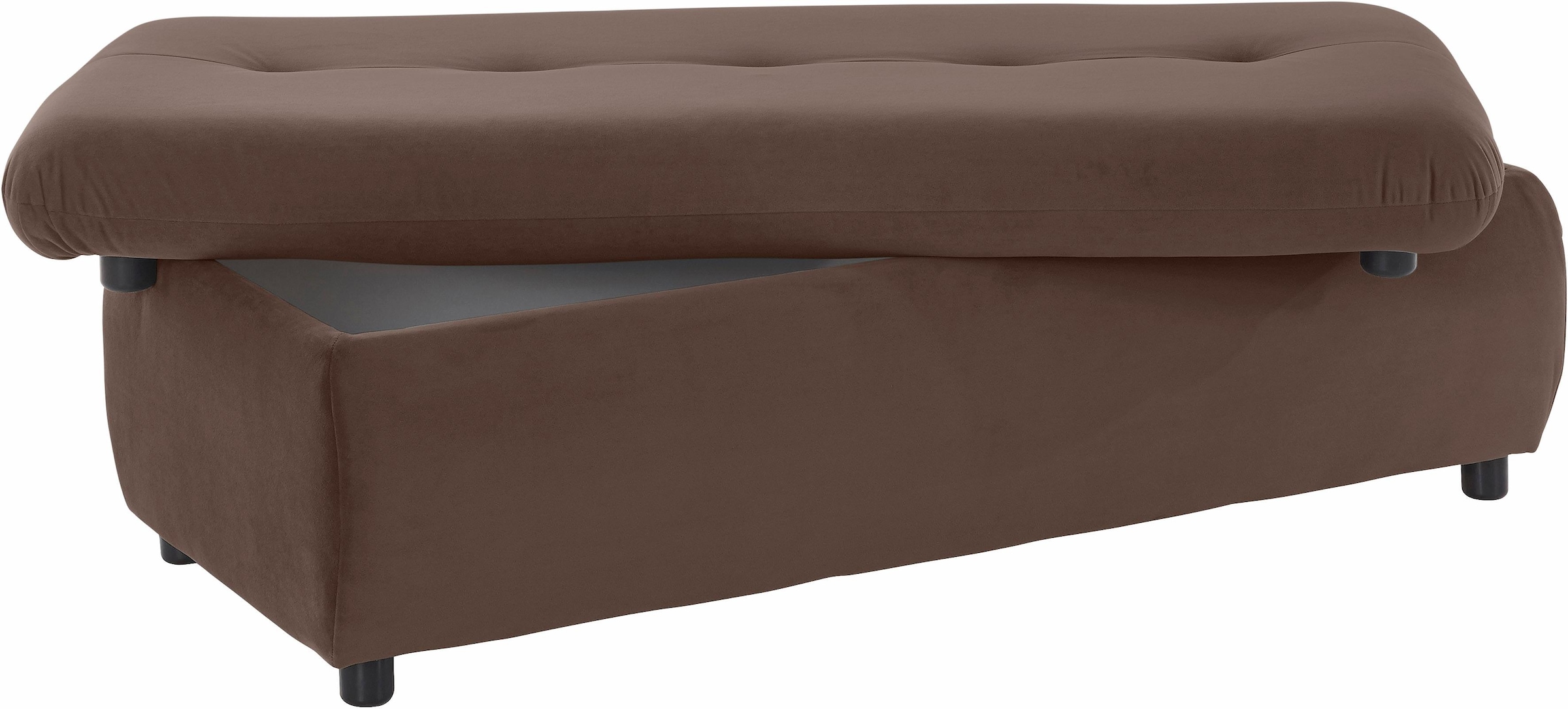 TRENDMANUFAKTUR Hocker »Indie II, bequemer Bankhocker mit Staufach unter der Sitzfläche«