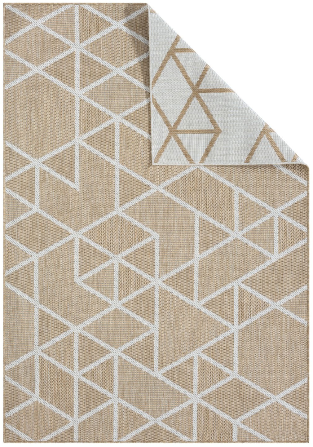 Myflair Möbel & Accessoires Teppich »Miller, LAGERRÄUMUNG!«, rechteckig, 8 mm Höhe, Wendeteppich, modernes Design, Outdoor geeignet, Balkon, Terrasse