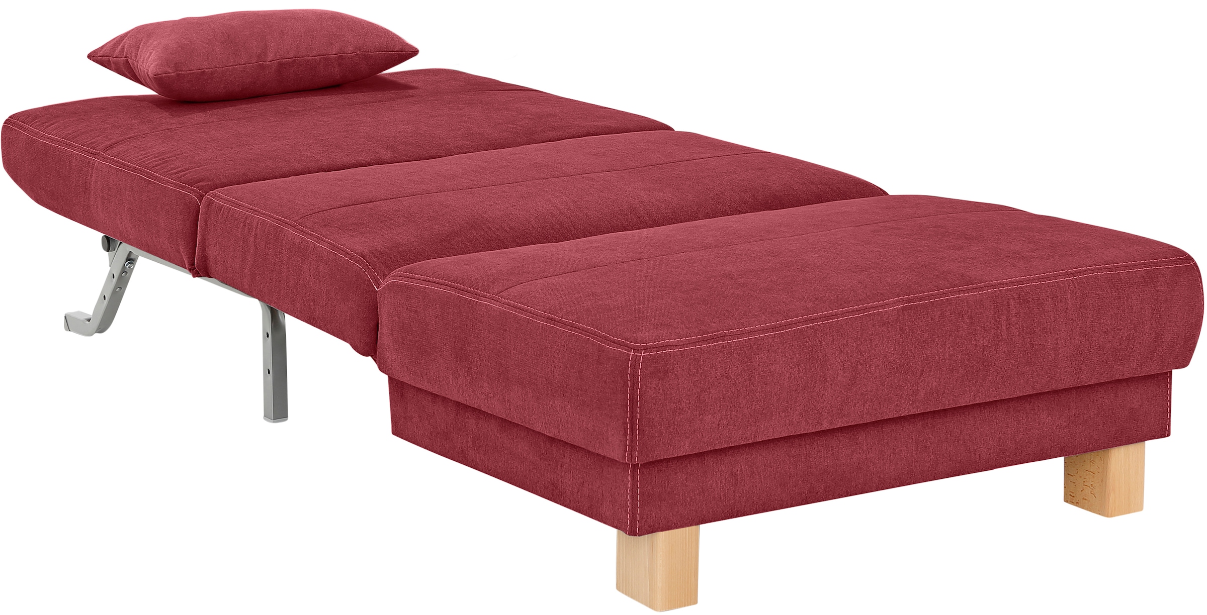 Home affaire Schlafsofa »Gina«, vom Sofa zum Bett mit einem Handgriff, in 4 Breiten, Nierenkissen