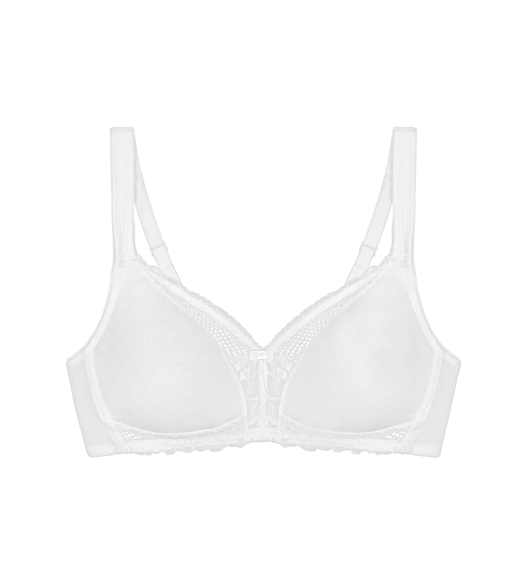 Triumph BH Modern Lace Cotton Soft Bra Weiß E 100 Damen