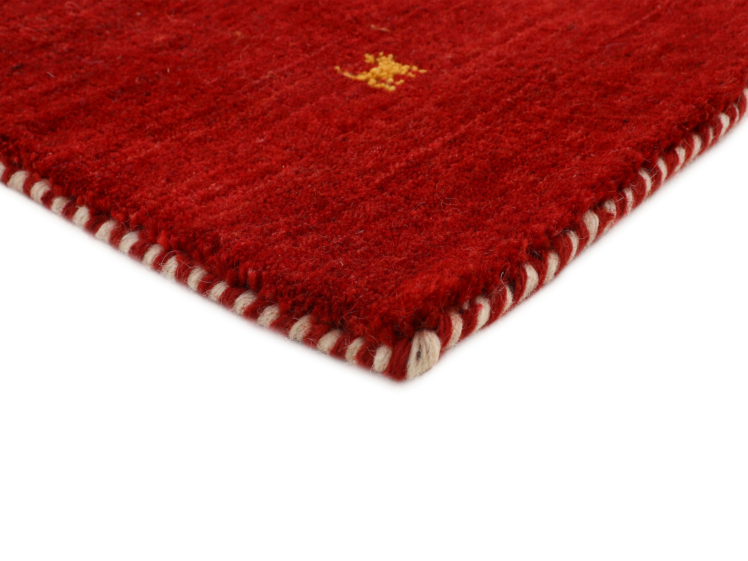 carpetfine Wollteppich »Gabbeh Uni, auch als Läufer und Rund erhältlich«, rechteckig, 15 mm Höhe, reine Wolle, handgewebt, Gabbeh Loom Tiermotiv, grosse Farbauswahl