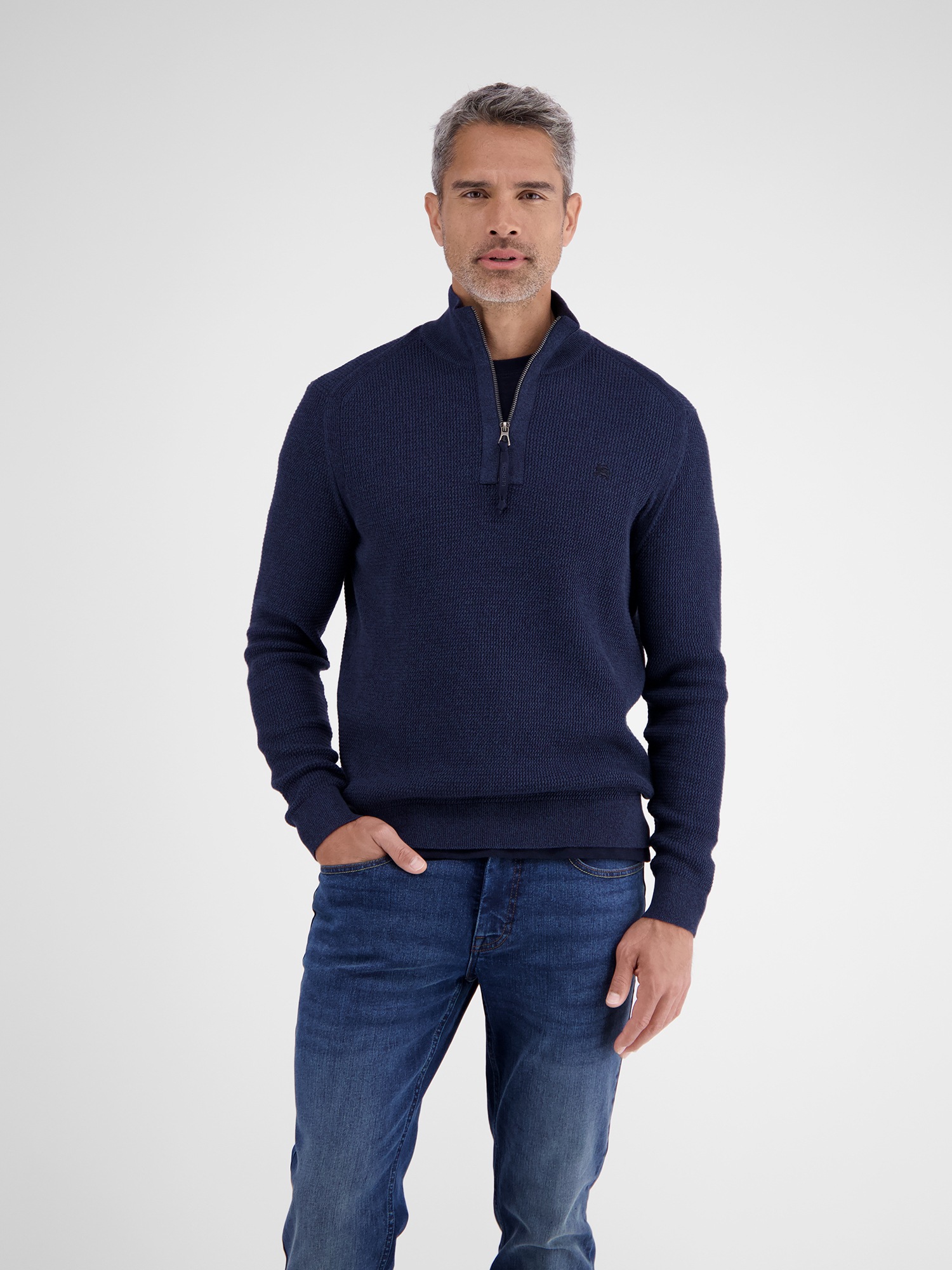 LERROS Troyer »LERROS Herren Stricktroyer in Melange-Optik«