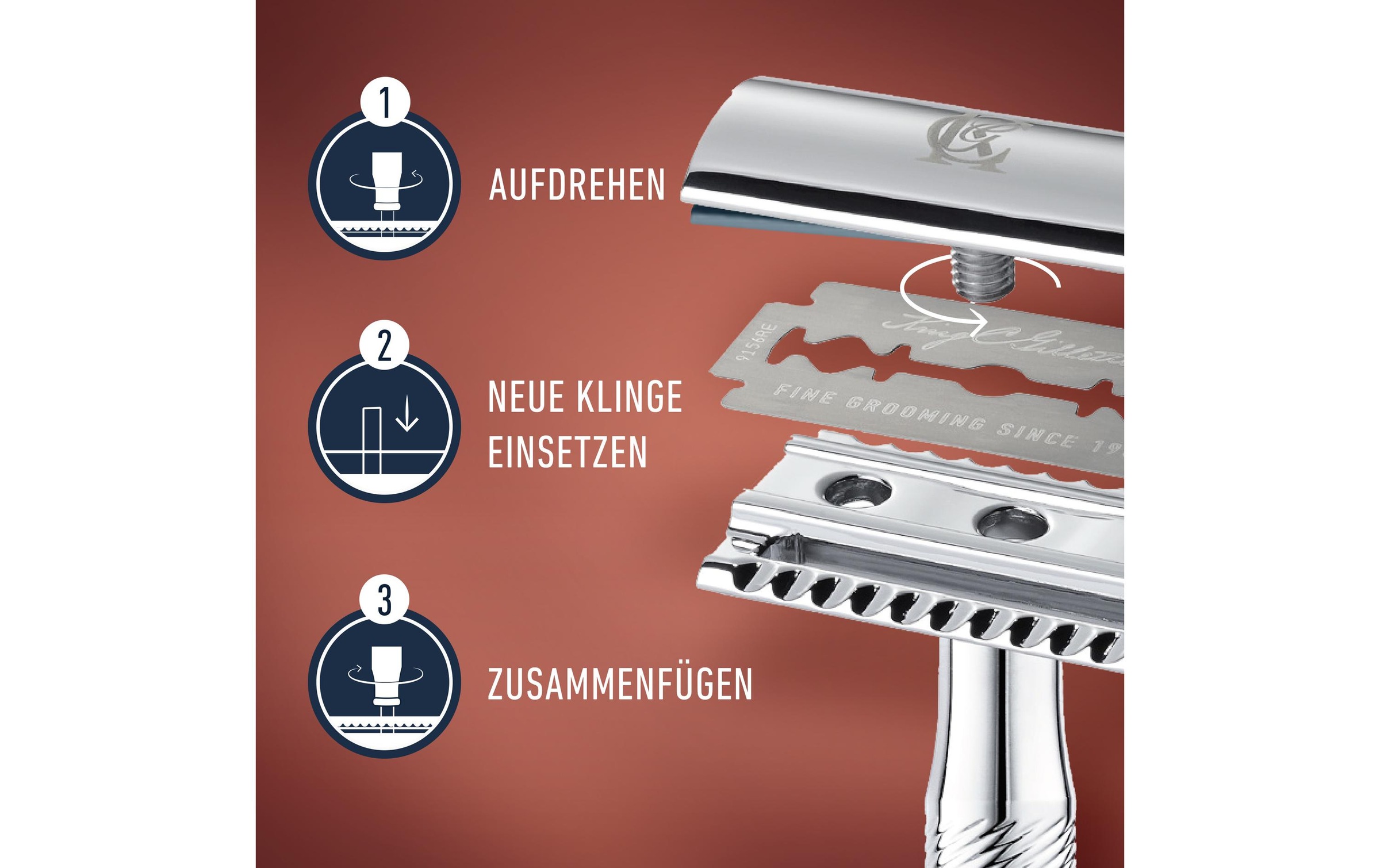 Nassrasierer »King C. 5 Klingen 1 Rasierer + 5 Klingen«