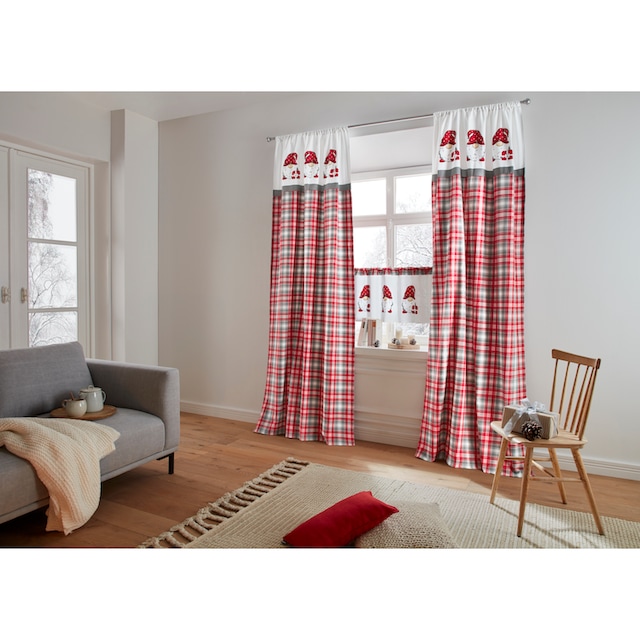 my home Vorhang »Wichtel«, (1 St.), Blickdicht, Baumwolle, weihnachtliches  Design online kaufen | Jelmoli-Versand