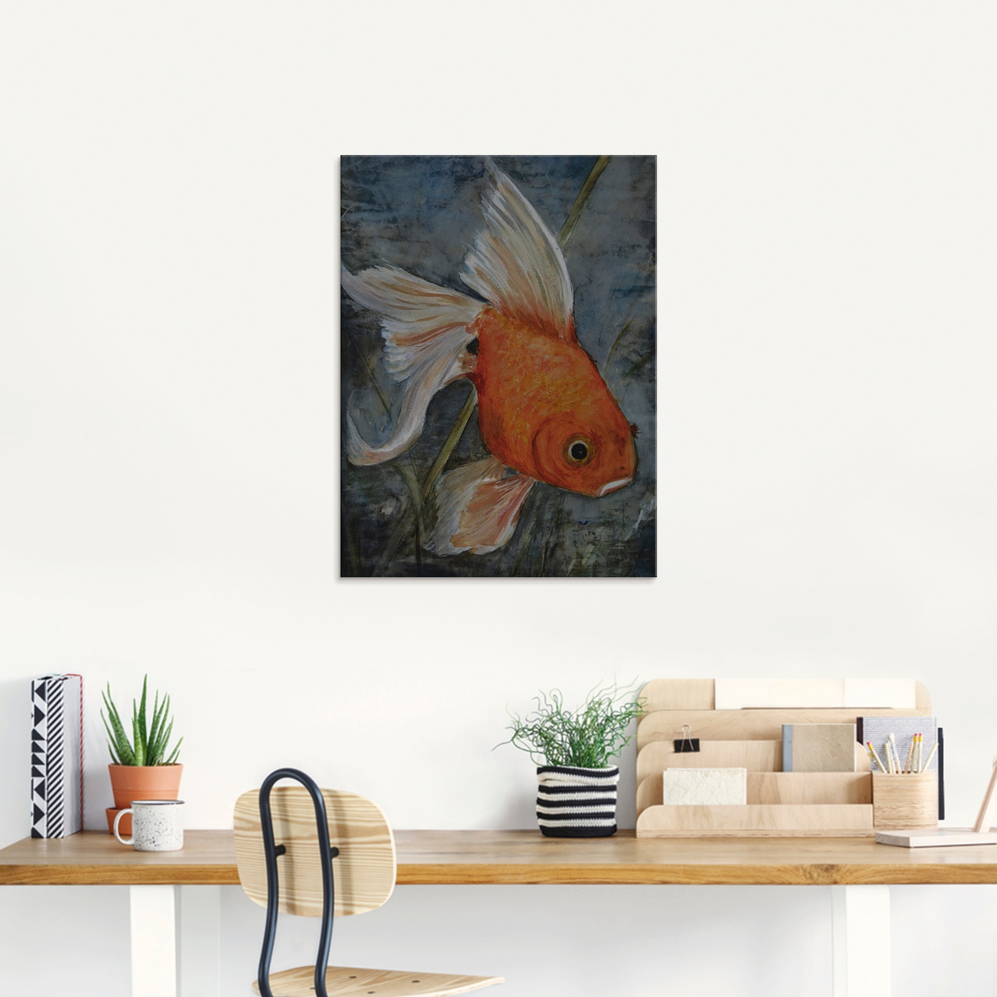 Artland Glasbild »Feng Shui - Goldfisch«, Wassertiere, (1 St.), in verschiedenen Grössen