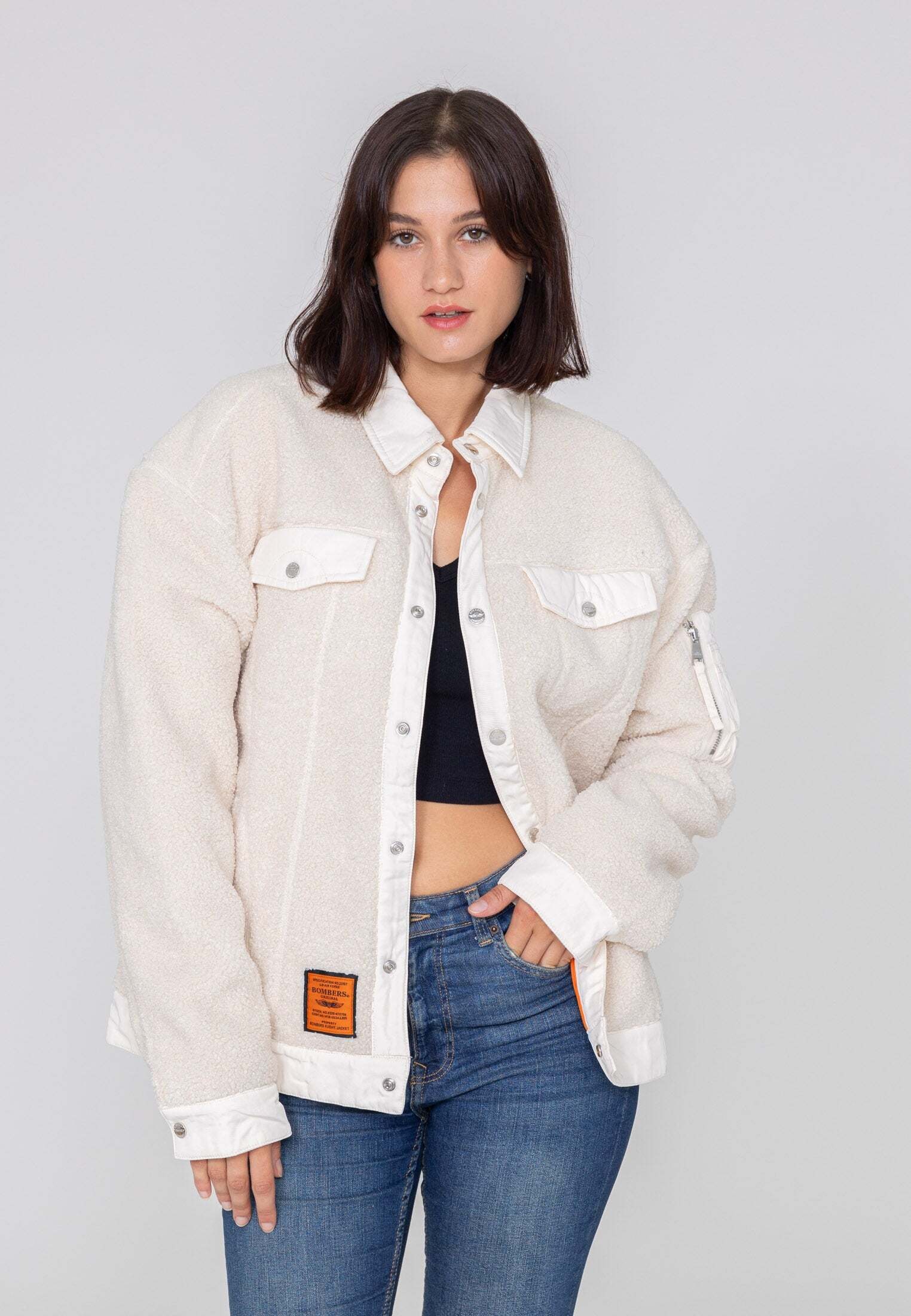 Bombers Original Fleecejacke »Bombers Original Sherpajacke Saratoga U«