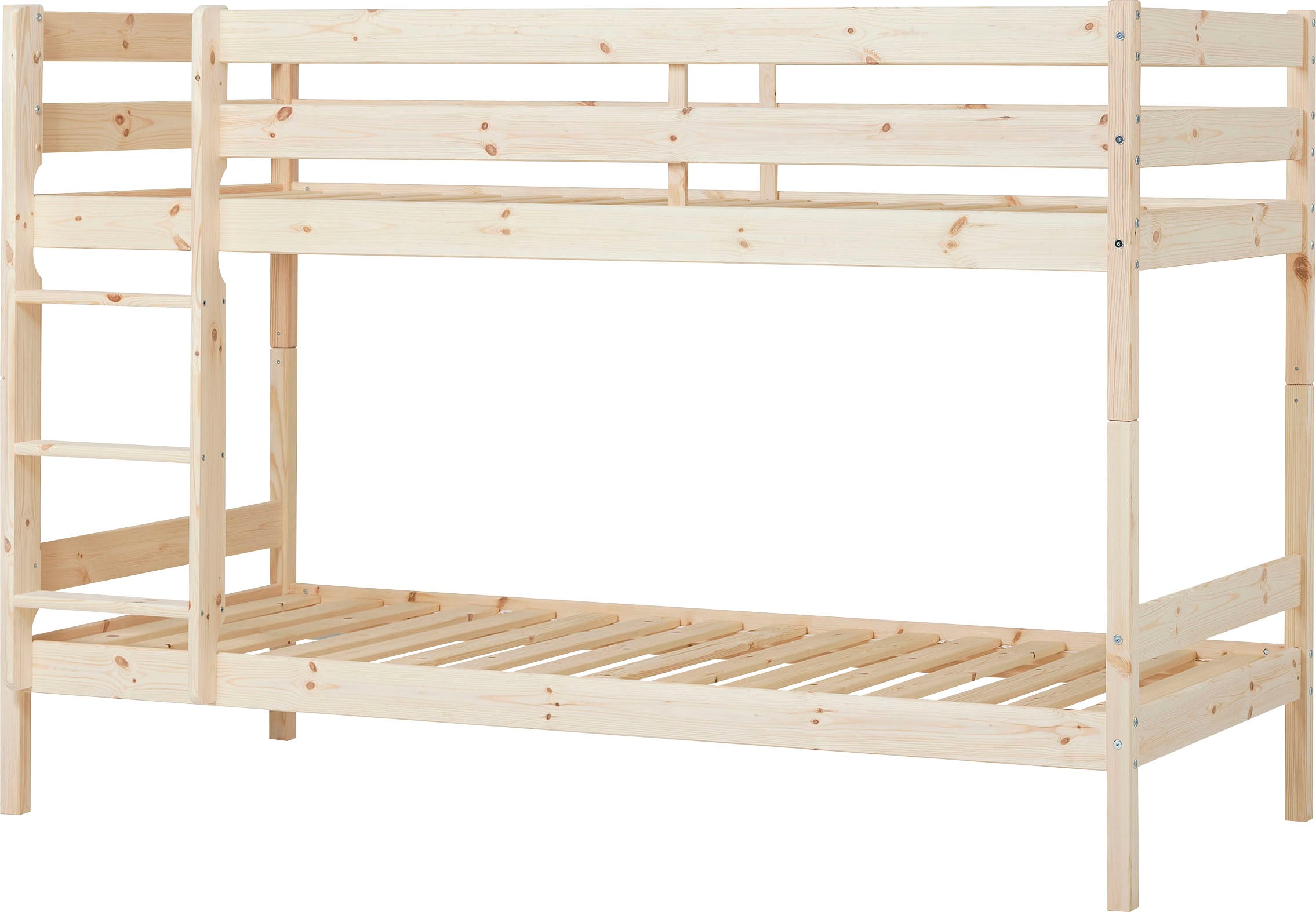 Hoppekids Etagenbett »ECO Comfort Kinderbett 90x200 oder 70x160 aus Massivholz in 4 Farben«, TÜV, FSC und Nordisches Umweltzeichen – wahlweise mit Matratzen