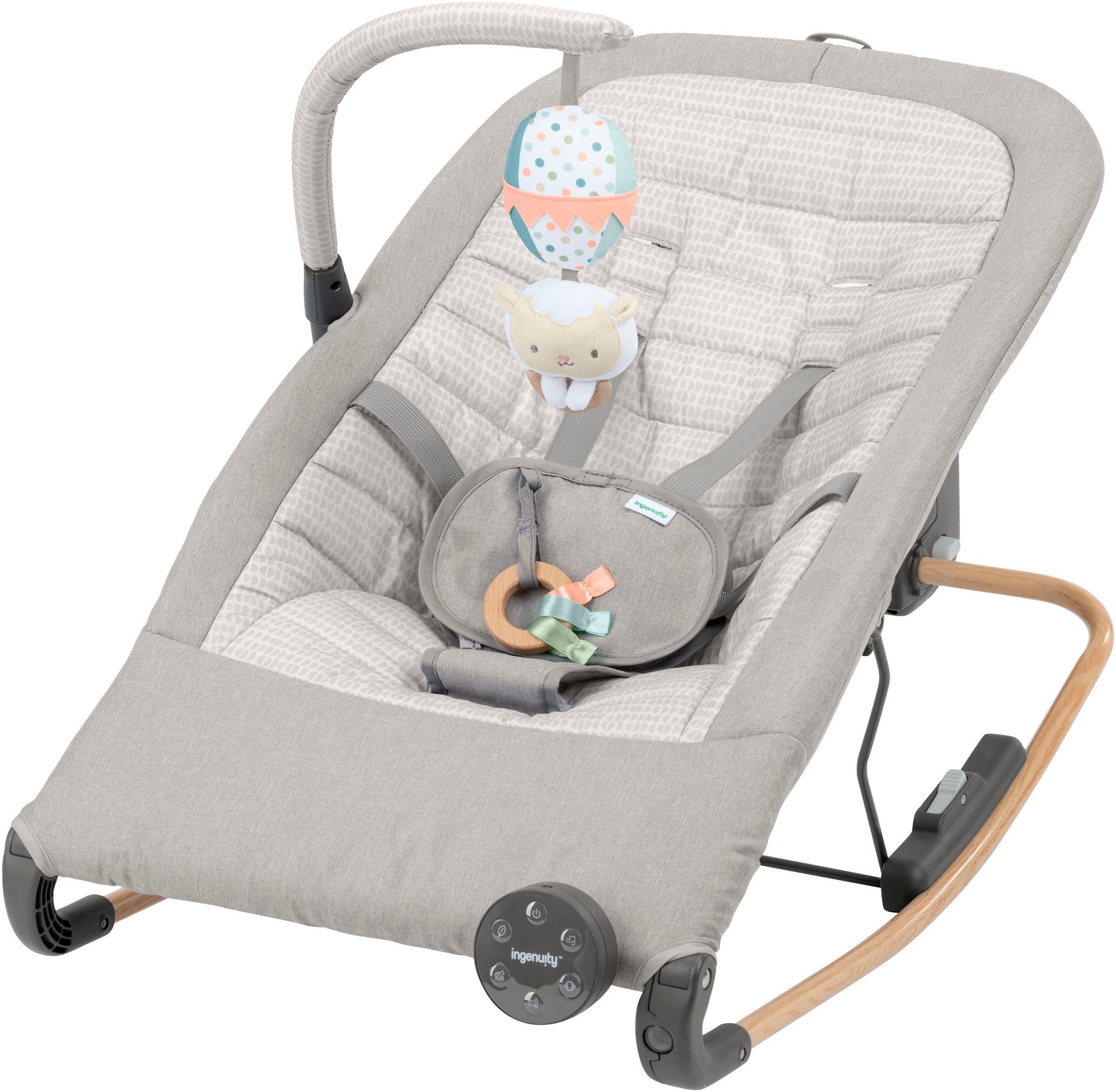 ingenuity Babywippe »Keep InMotion Automatic Rocking Seat - Soulful Skies« mit Sound-Effekt