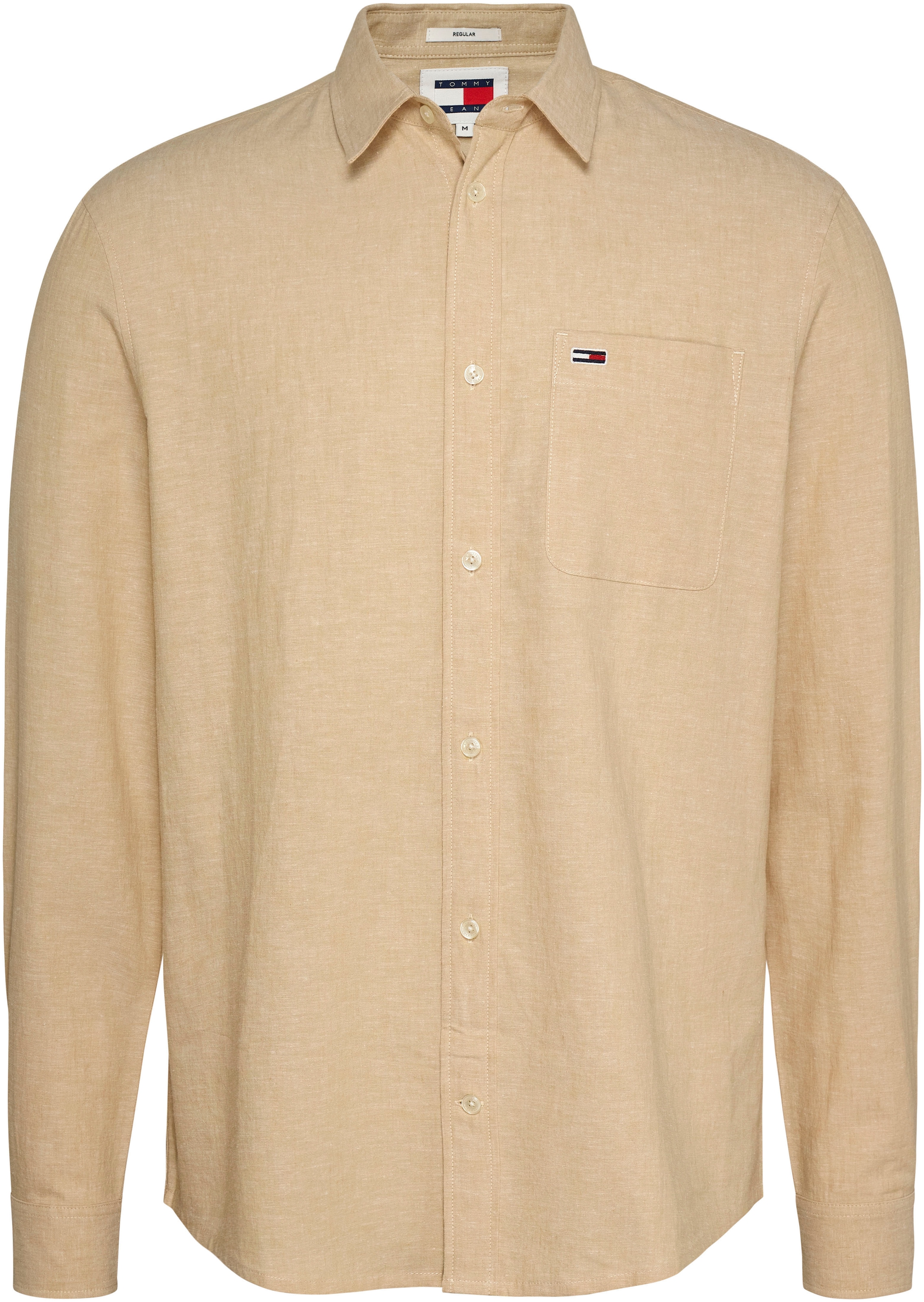 Tommy Jeans Langarmhemd »TJM REG LINEN BLEND SHIRT«