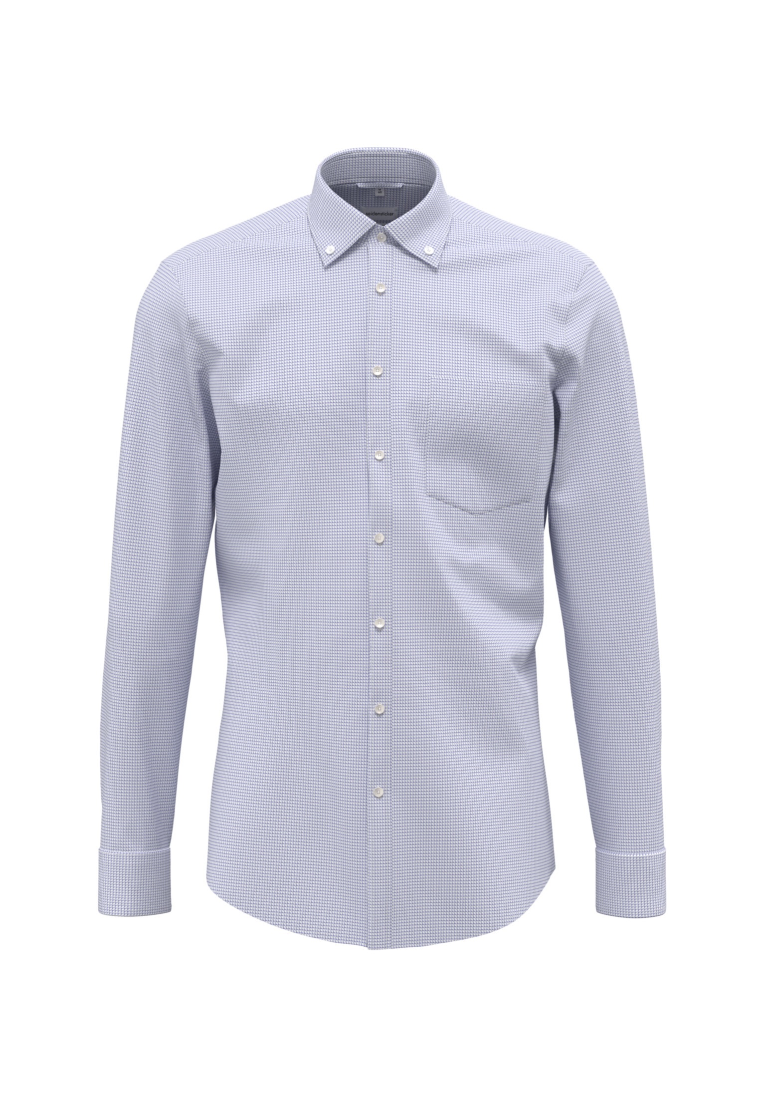 seidensticker Businesshemd »Regular« Regular 1/1 Button-Down-Kragen Struktur